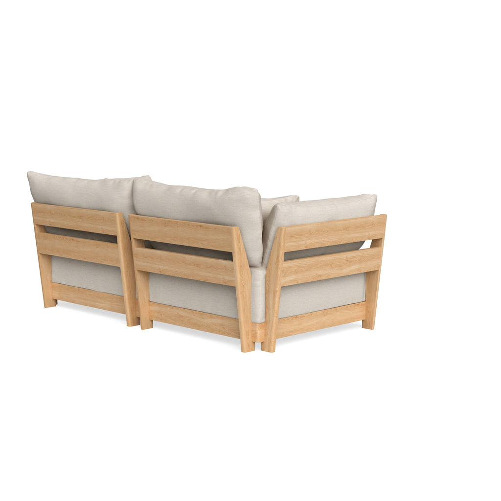Modular Bondi Latte 2-Seater Sofa in Seashell | Memory Foam Blend