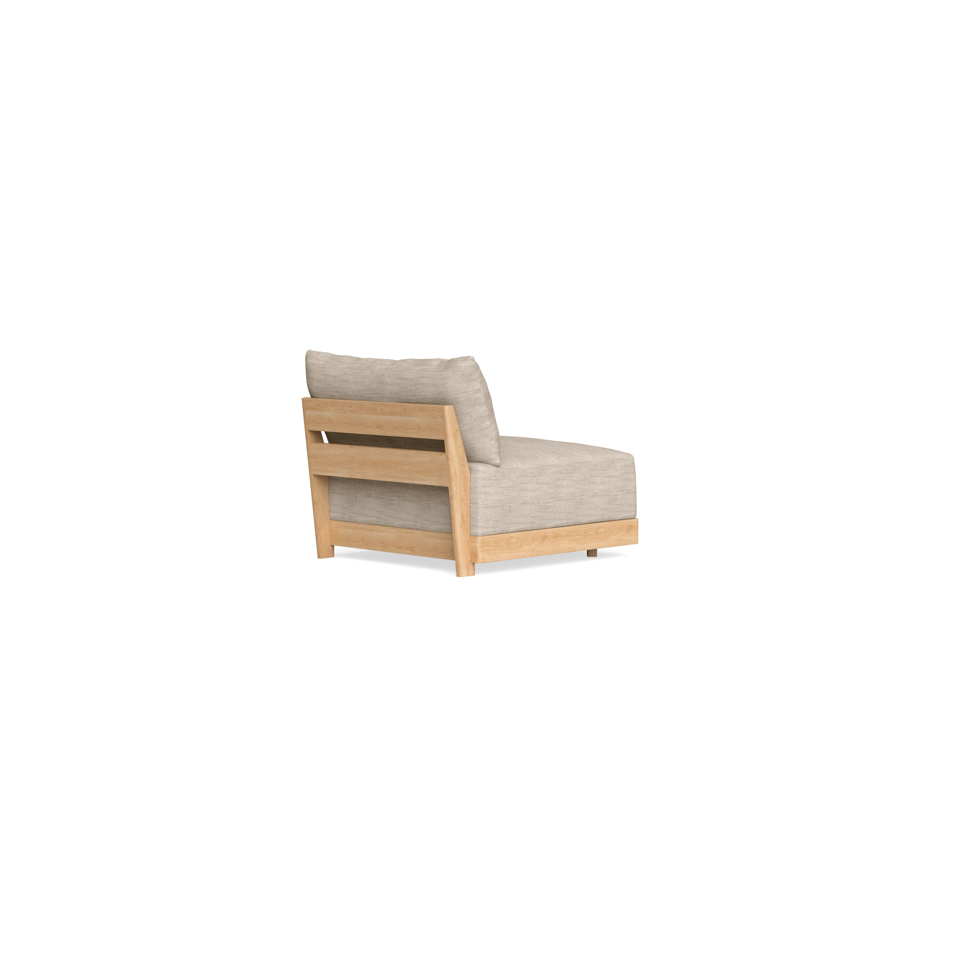 Modular Bondi Latte Armless Chair in Wheat | Classic Blend