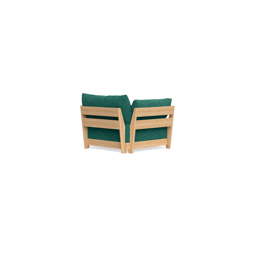 Modular Bondi Latte Armchair in Jade Green | Classic Blend