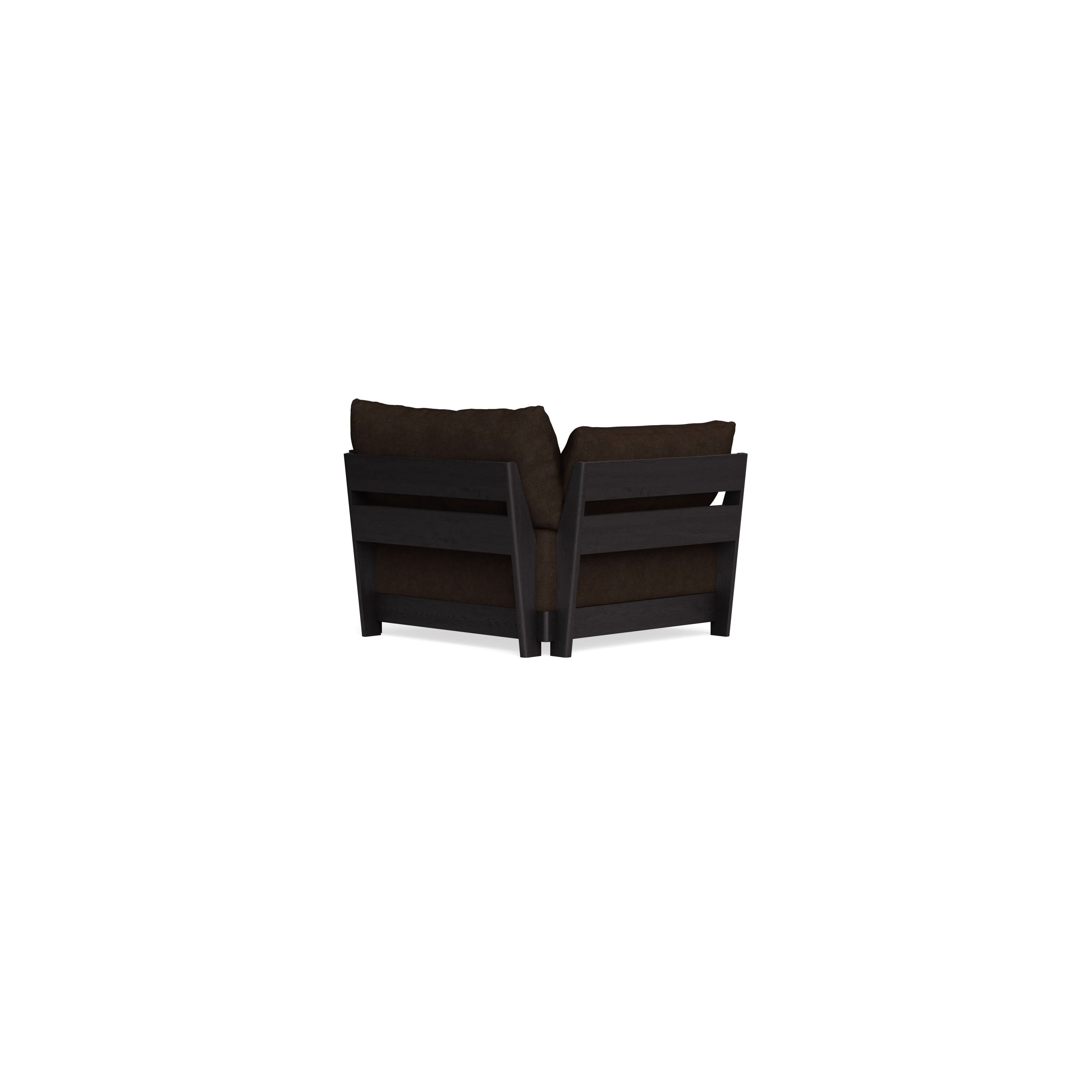 Modular Bondi Black Armchair in Espresso | Memory Foam Blend