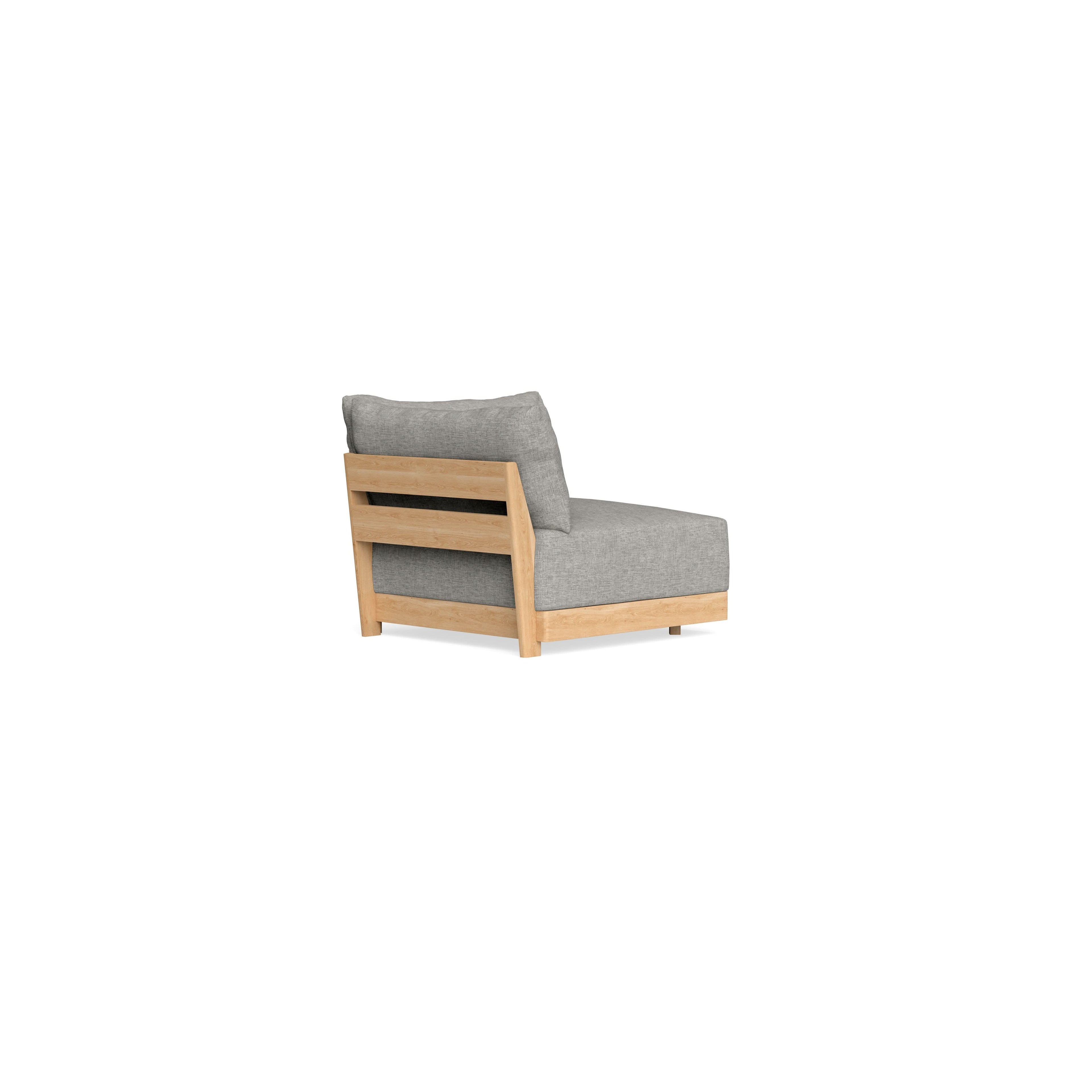 Modular Bondi Latte Corner Chair in Fog | Memory Foam Blend