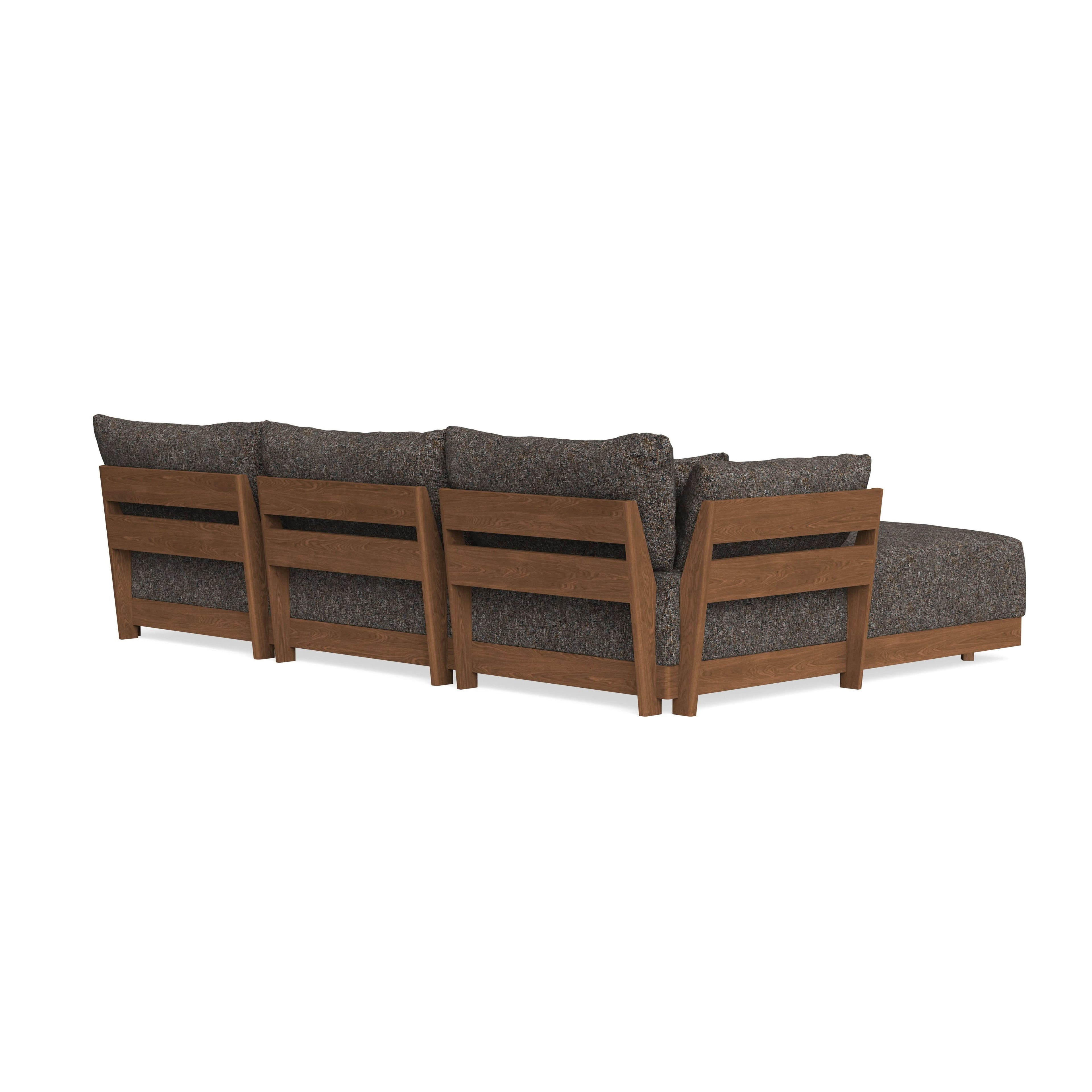 Modular Bondi Espresso 3-Seater U-Sectional in Eclipse | Classic Blend