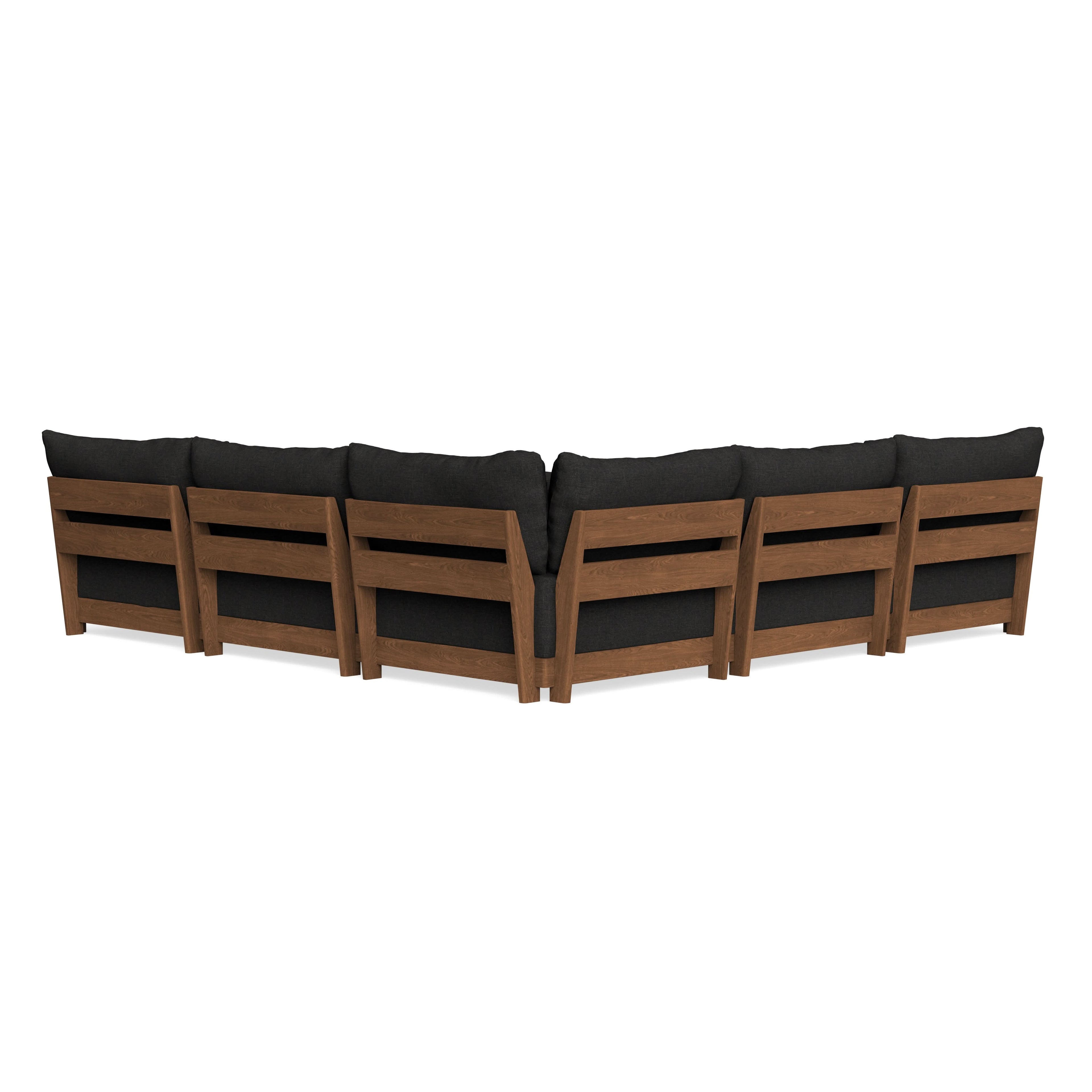 Modular Bondi Espresso 5-Seater Corner Sectional in Peppercorn | Classic Blend