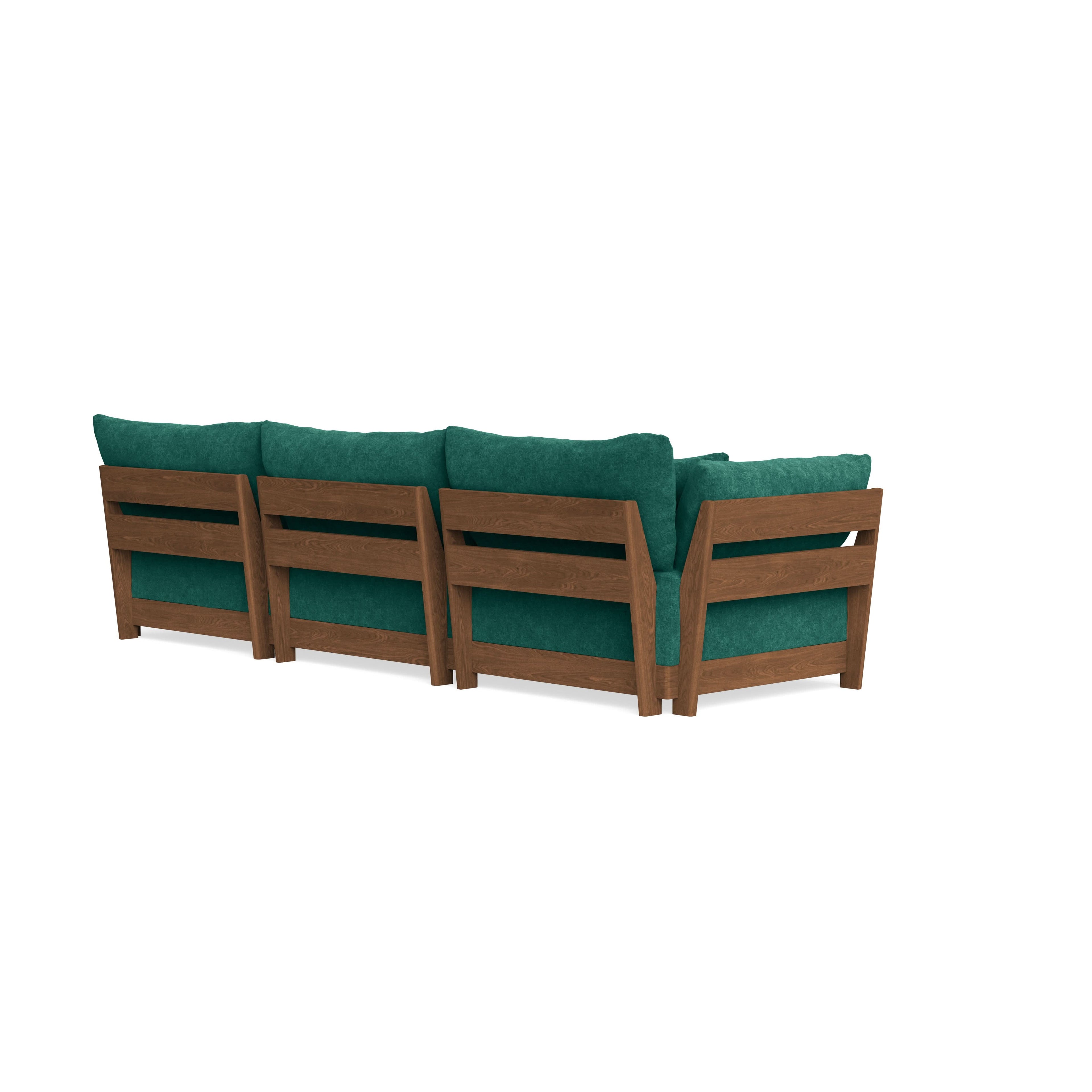 Modular Bondi Espresso 3-Seater Sofa in Jade Green | Classic Blend