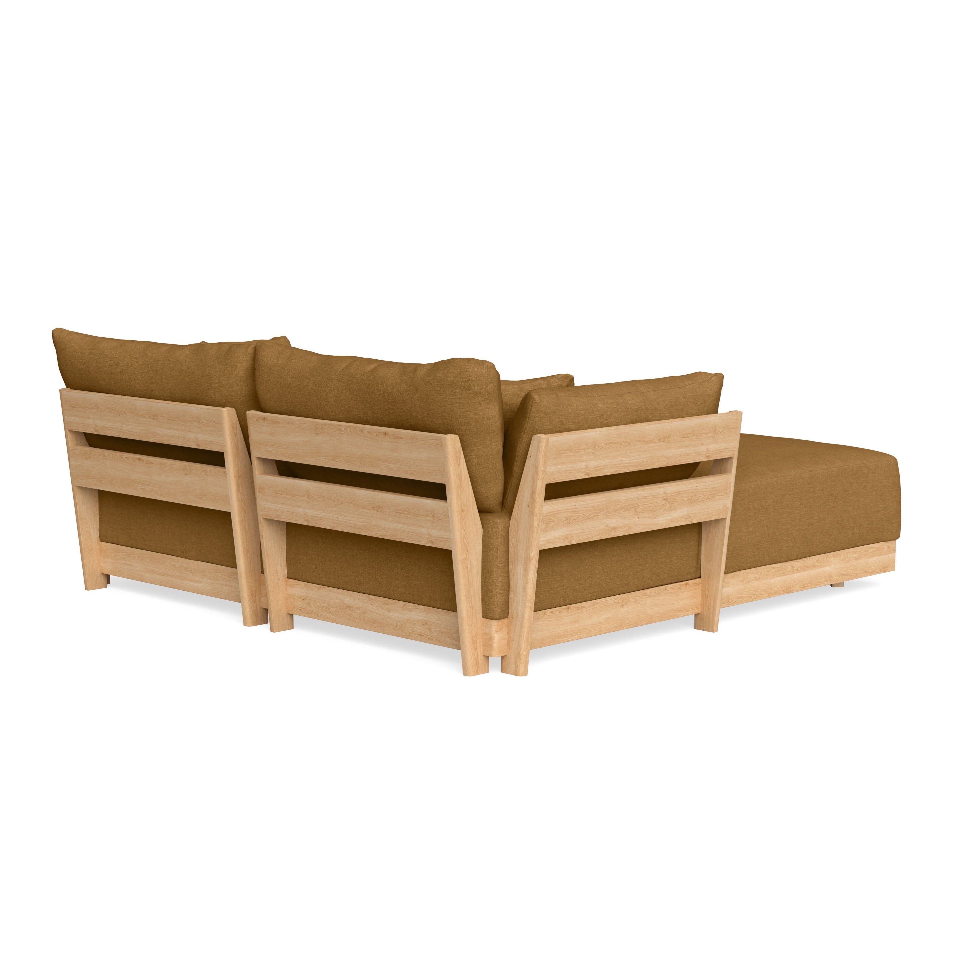 Modular Bondi Latte 2-Seater Sectional in Dijon | Classic Blend
