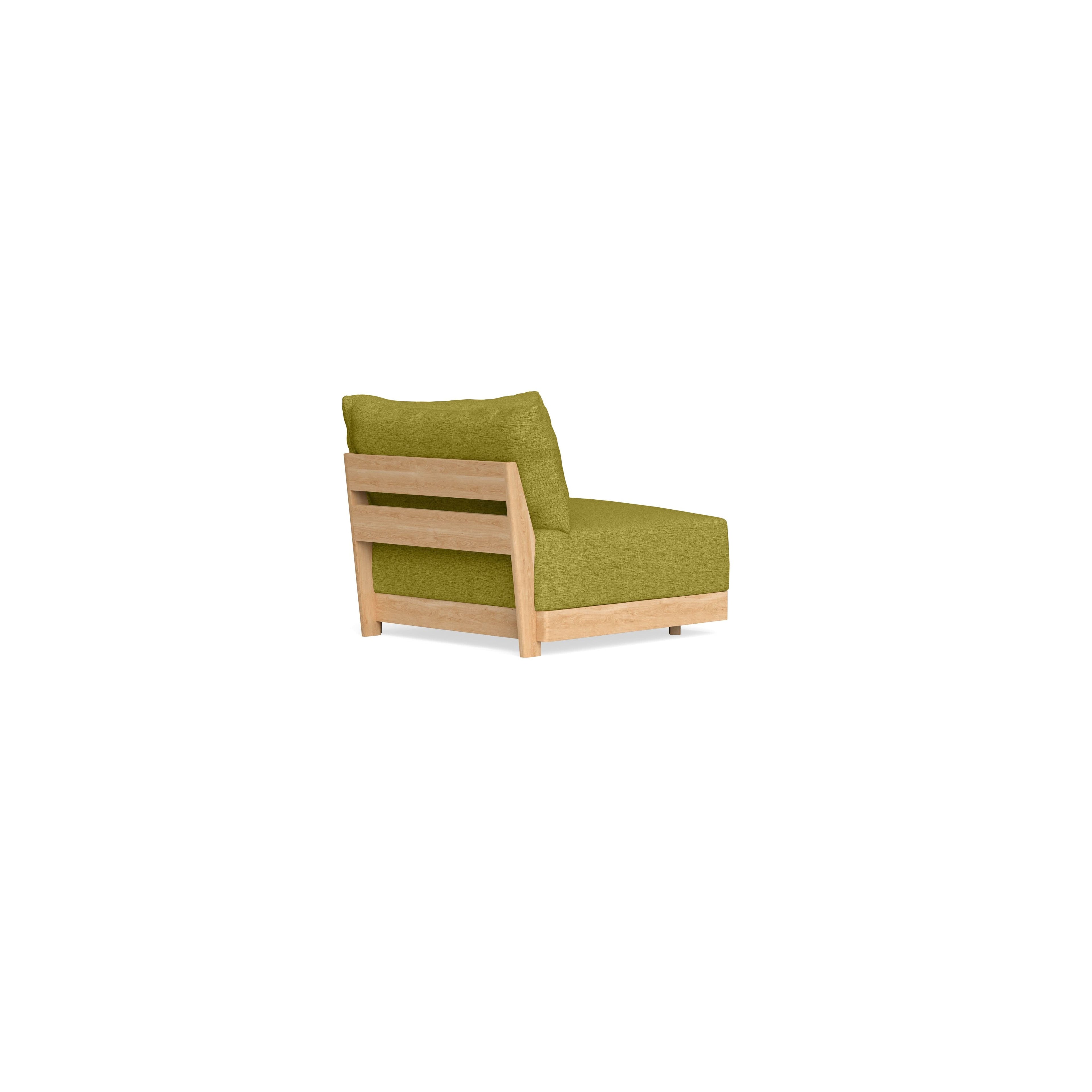 Modular Bondi Latte Corner Chair in Avocado | Memory Foam Blend