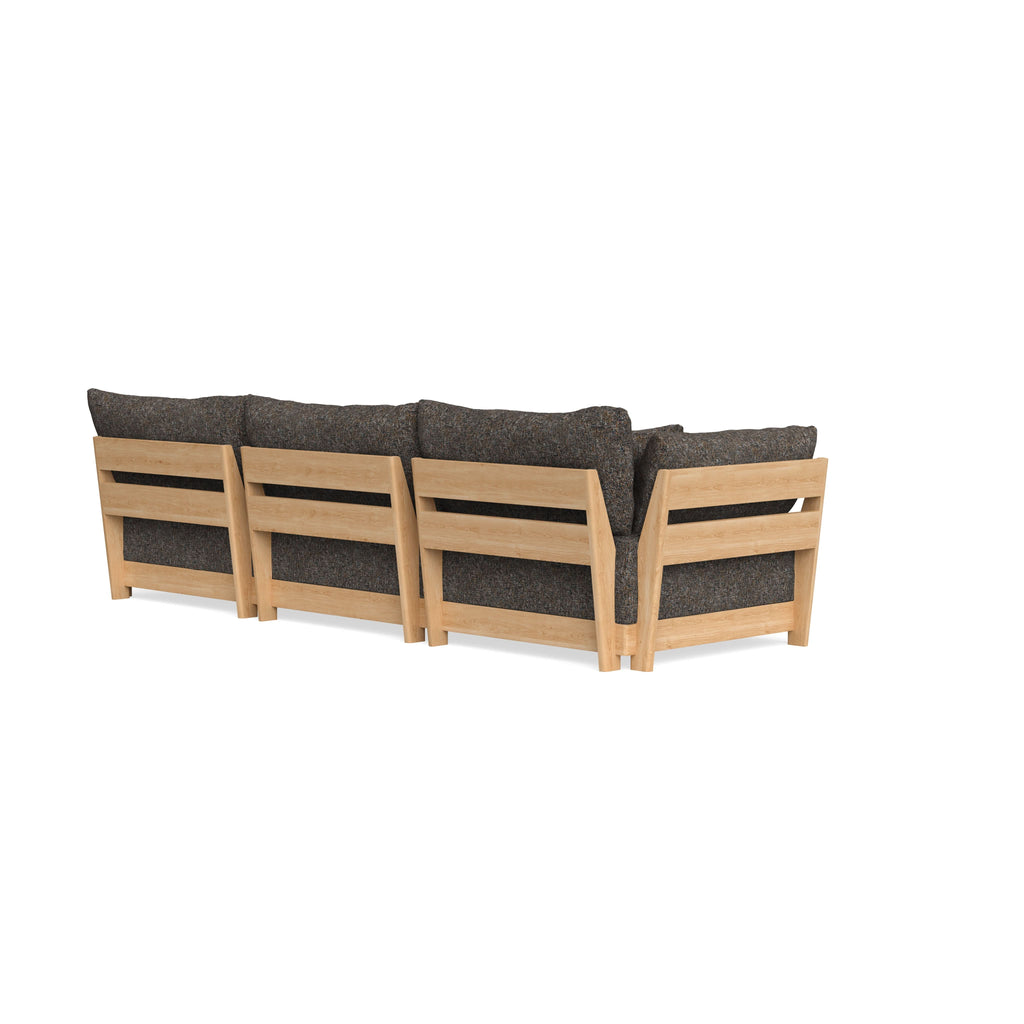 Modular Bondi Latte 3-Seater Sofa in Eclipse | Classic Blend
