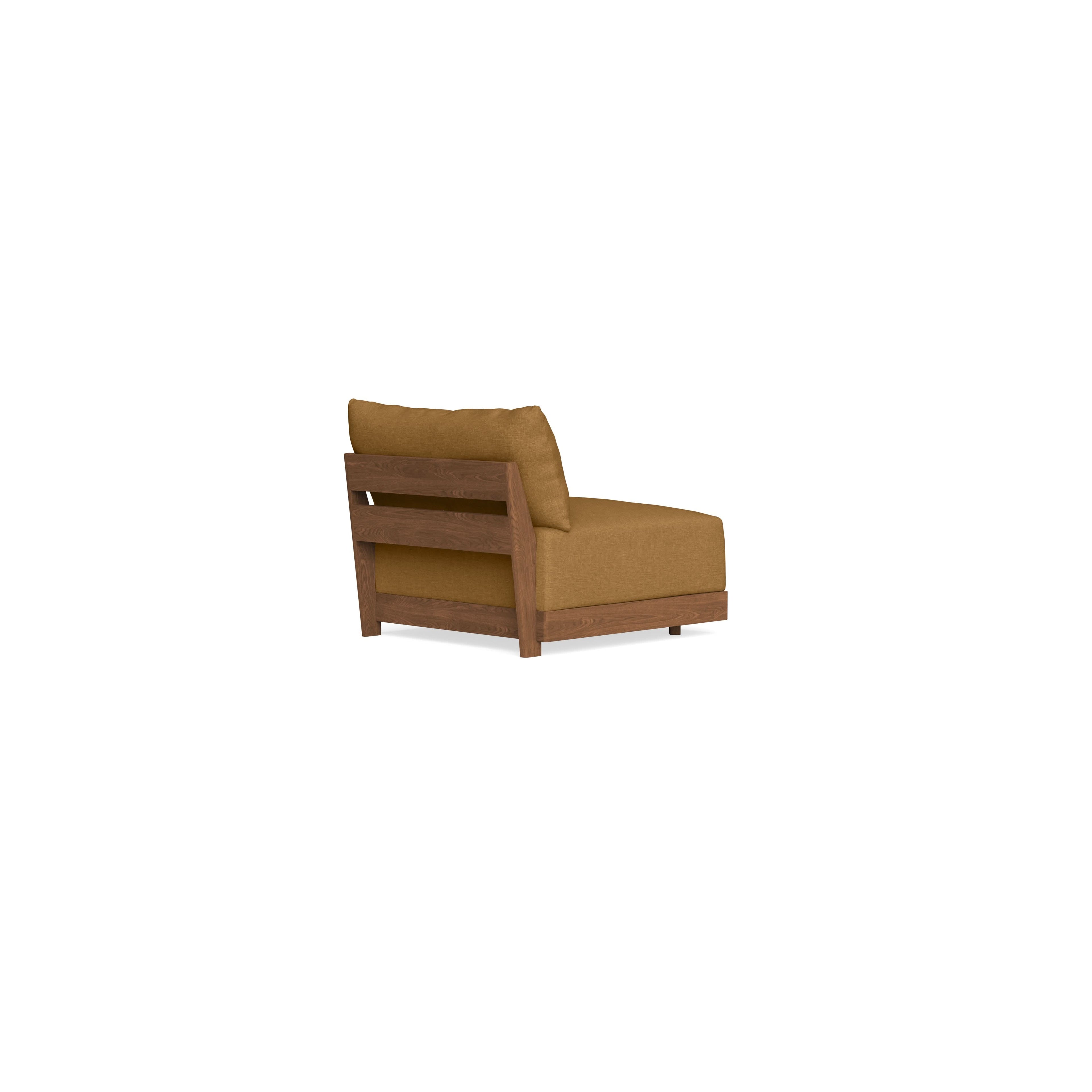 Modular Bondi Espresso Armless Chair in Dijon | Classic Blend