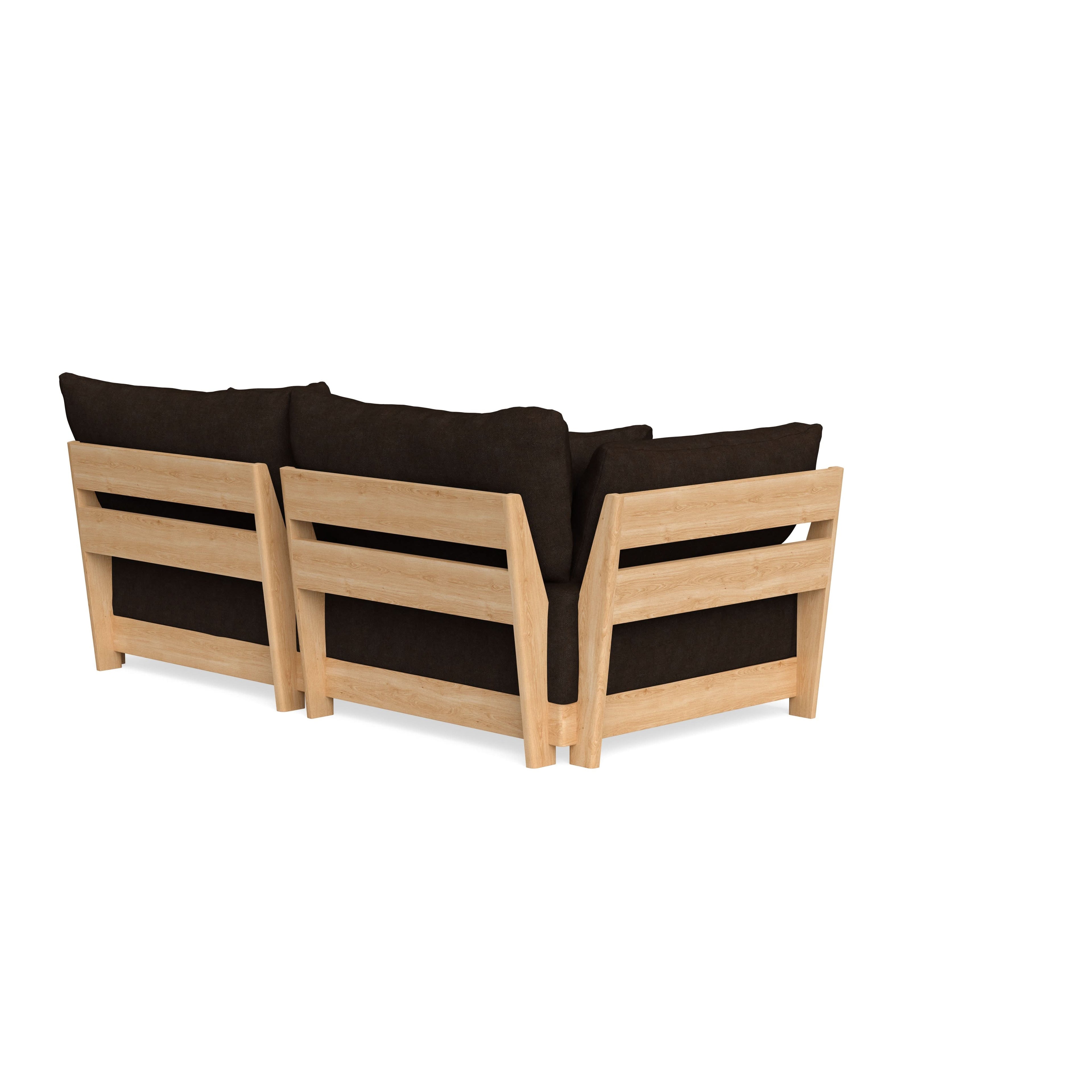 Modular Bondi Latte 2-Seater Sofa in Espresso | Classic Blend