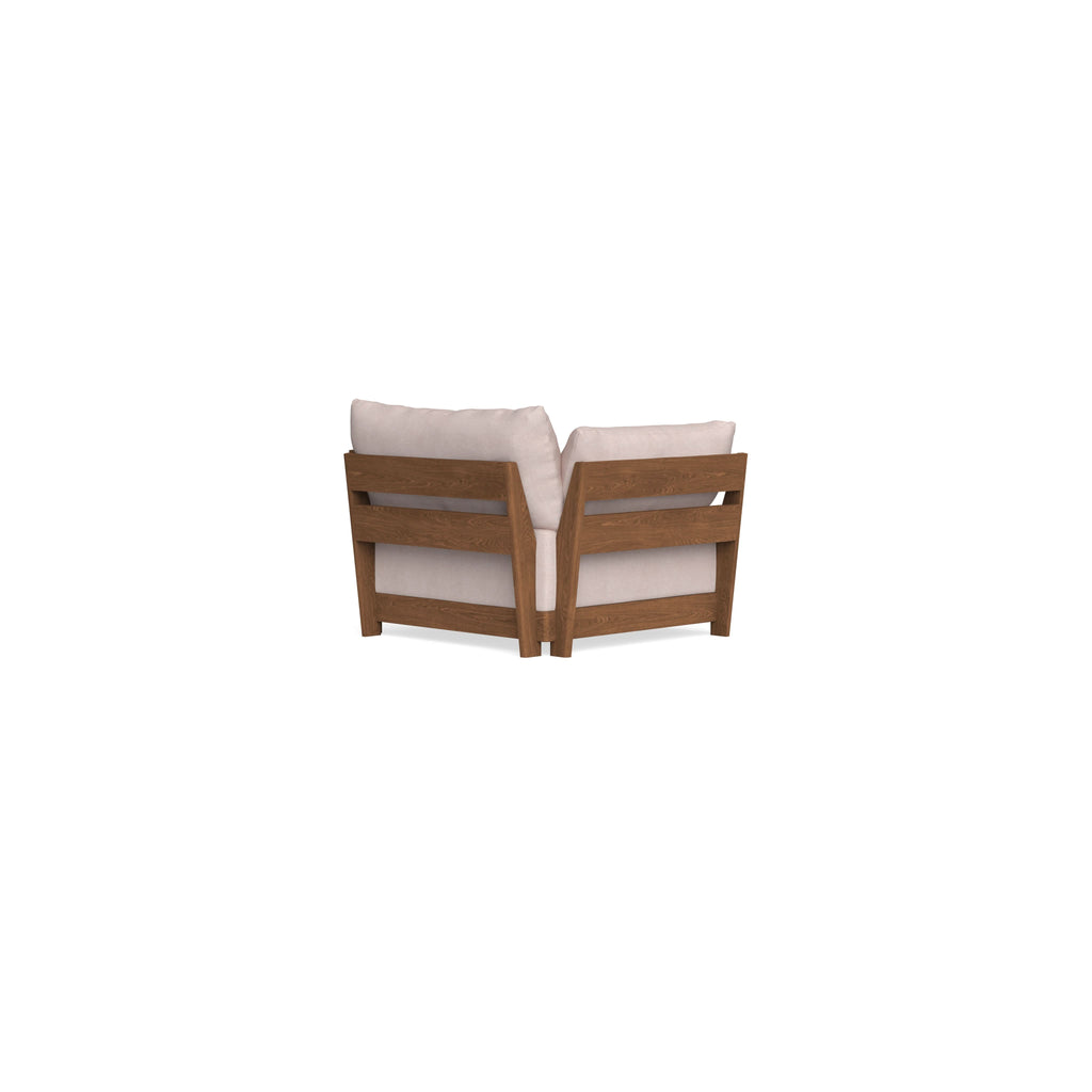 Modular Bondi Espresso Armchair in Blush | Memory Foam Blend