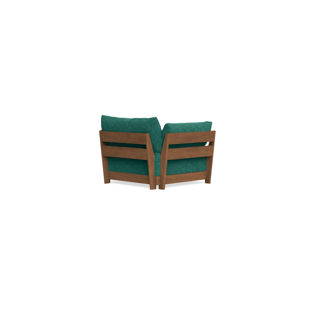 Modular Bondi Espresso Armchair in Jade Green | Classic Blend