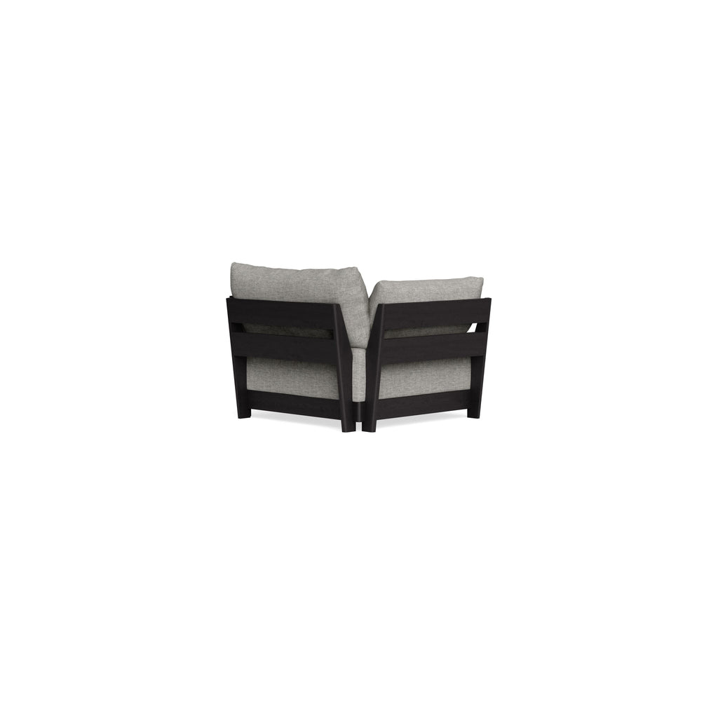 Modular Bondi Black Armchair in Fog | Classic Blend