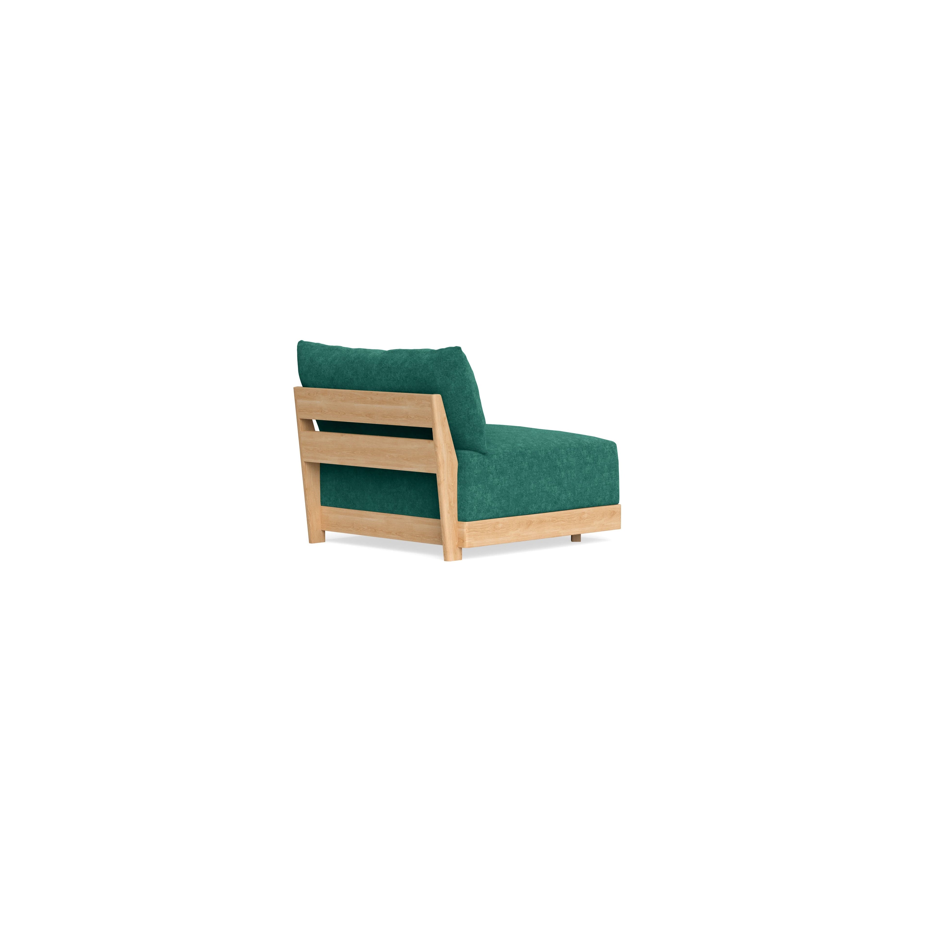 Slipcover Only - Modular Bondi Armless Chair in Jade Green