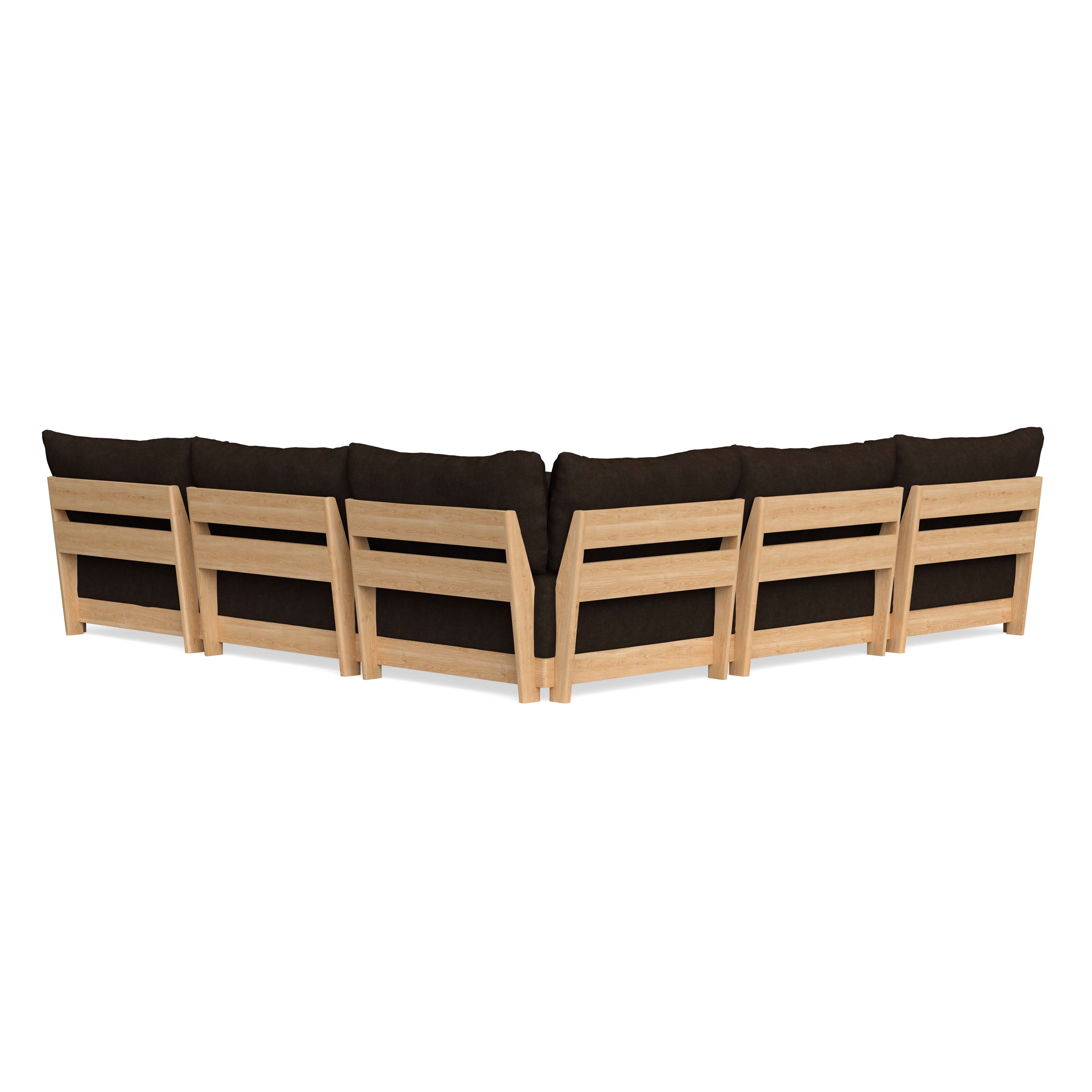 Slipcover Only - Modular Bondi 5-Seater Corner Sectional in Espresso