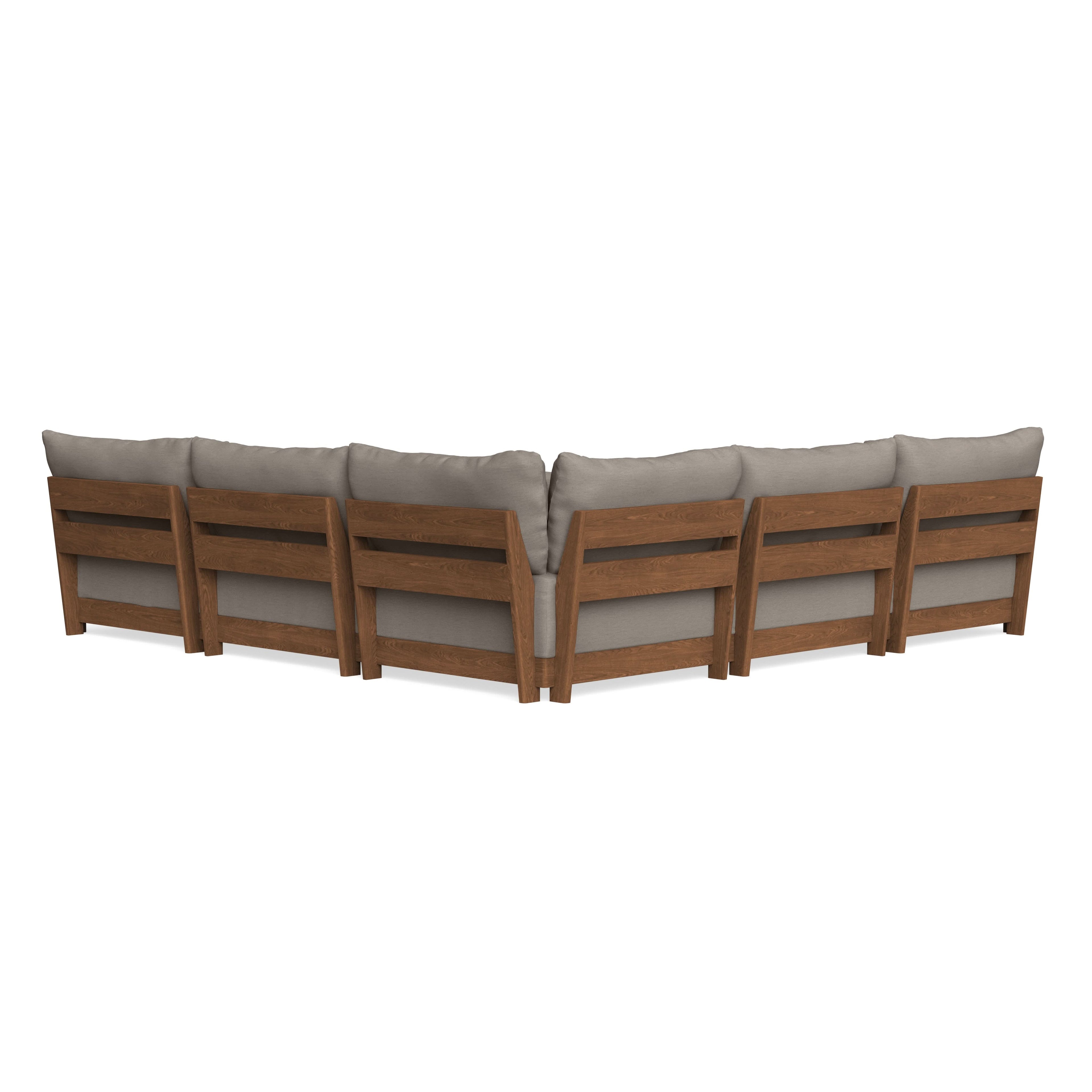 Modular Bondi Espresso 5-Seater Corner Sectional in Cinder Gray | Classic Blend