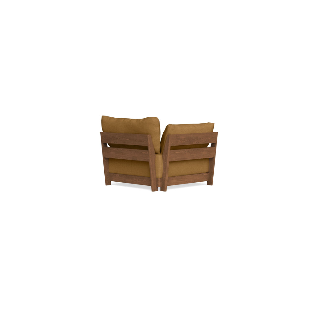 Modular Bondi Espresso End Chair in Dijon | Classic Blend