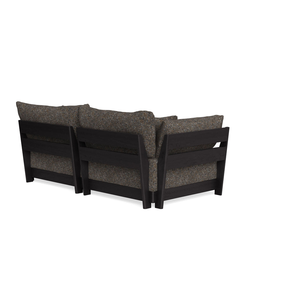 Modular Bondi Black 2-Seater Sofa in Eclipse | Classic Blend