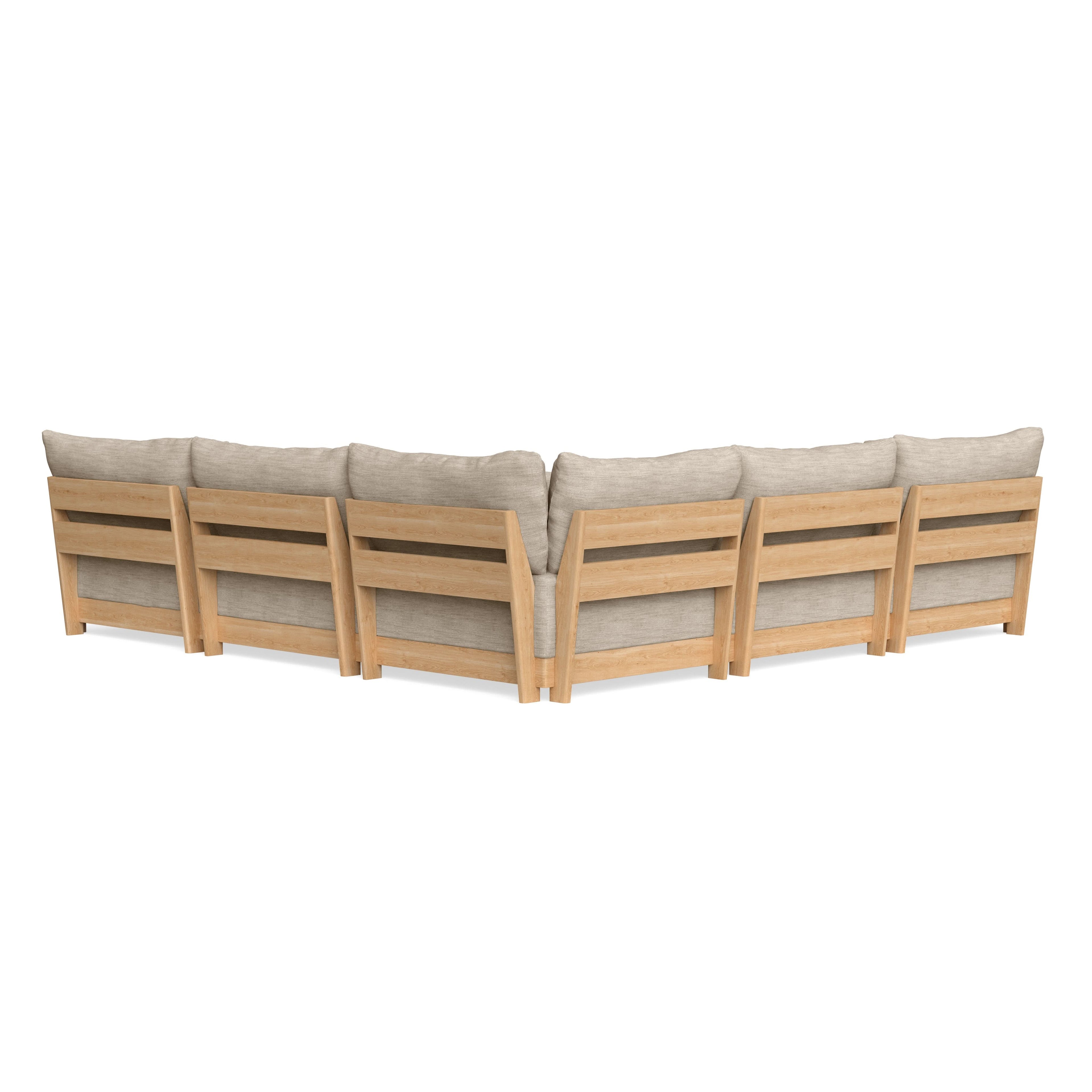 Slipcover Only - Modular Bondi 5-Seater Corner Sectional in Wheat