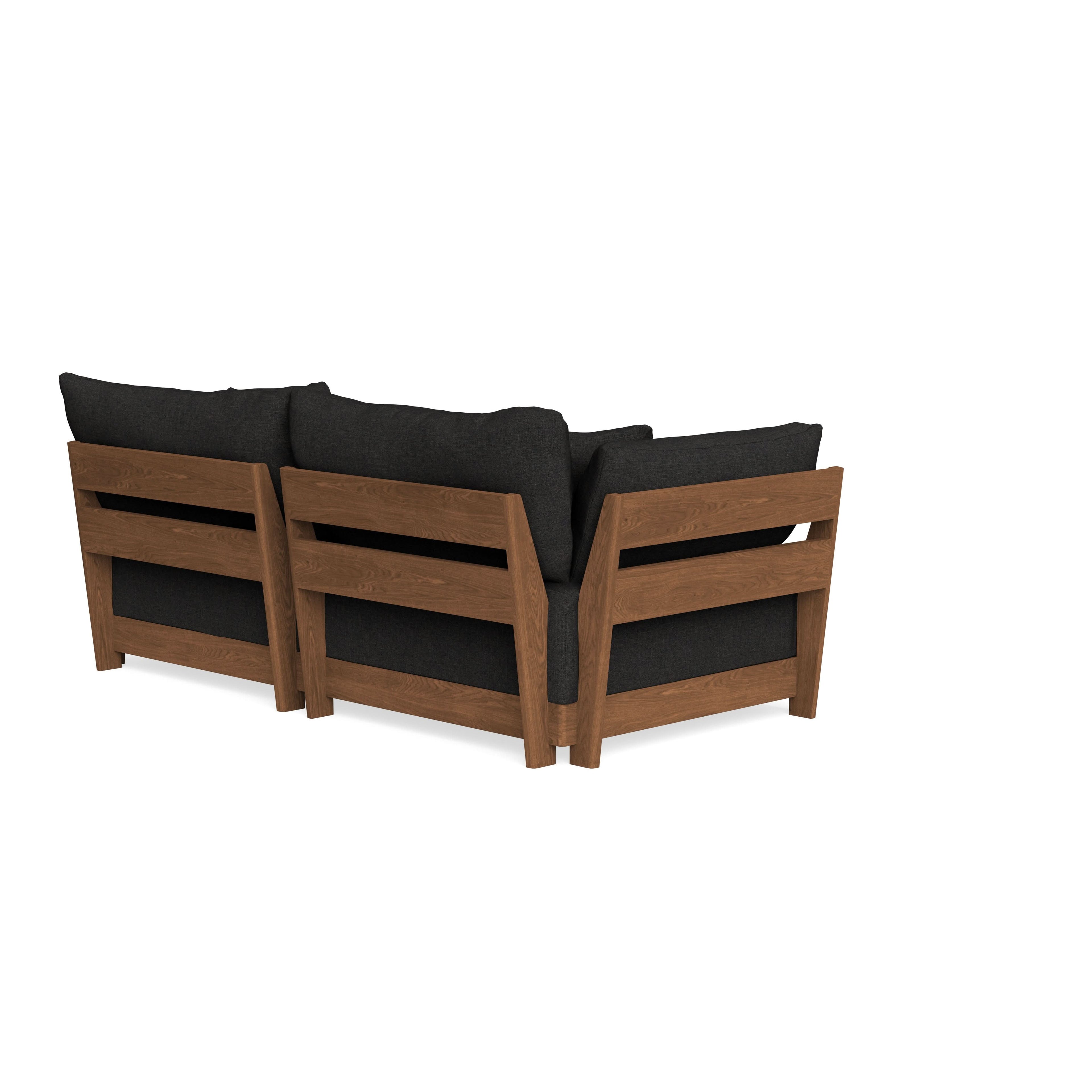 Modular Bondi Espresso 2-Seater Sofa in Peppercorn | Classic Blend