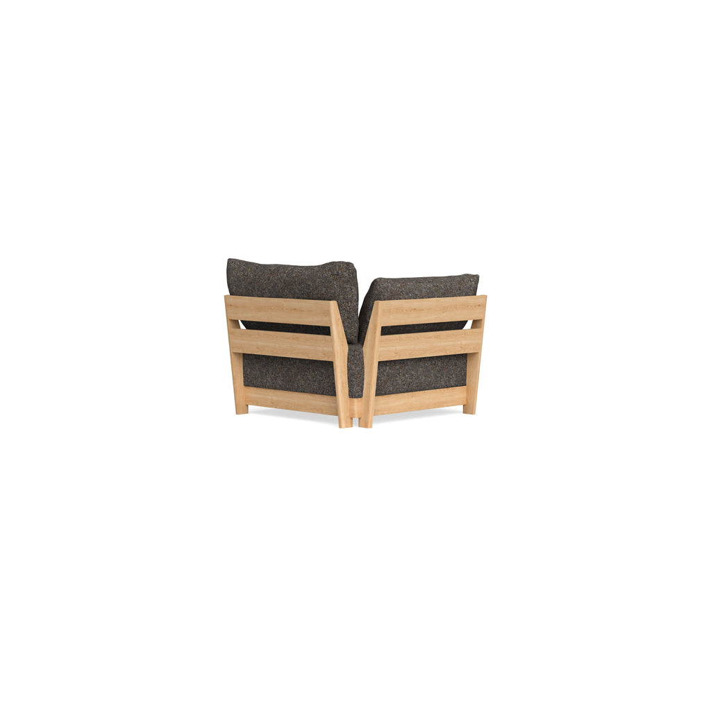 Modular Bondi Latte End Chair in Eclipse | Memory Foam Blend