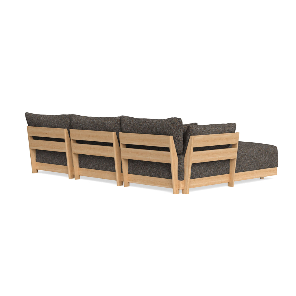 Modular Bondi Latte 3-Seater U-Sectional in Eclipse | Classic Blend