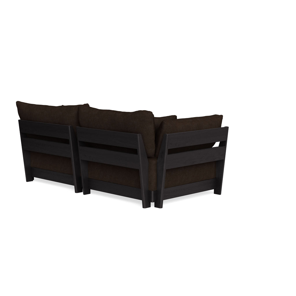 Modular Bondi Black 2-Seater Sofa in Espresso | Classic Blend