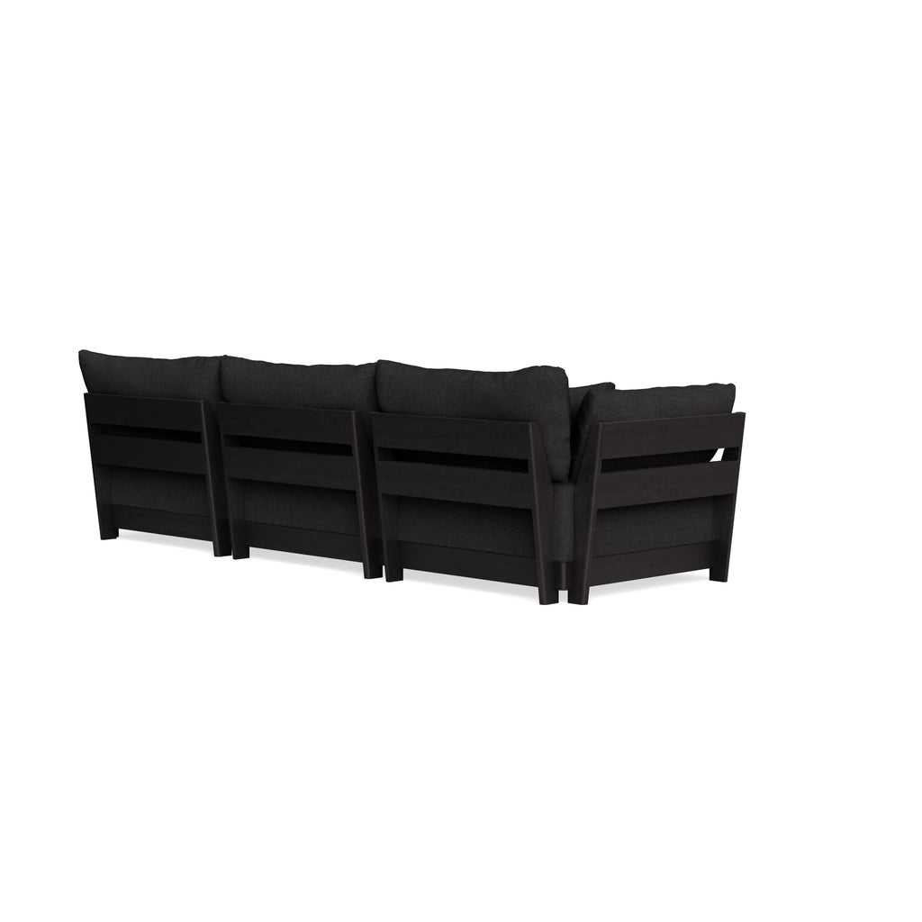 Modular Bondi Black 3-Seater Sofa in Peppercorn | Classic Blend