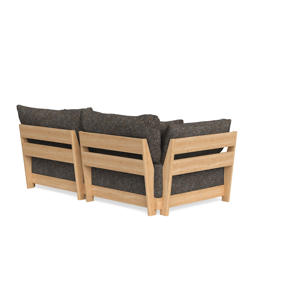 Modular Bondi Latte 2-Seater Sofa in Eclipse | Memory Foam Blend