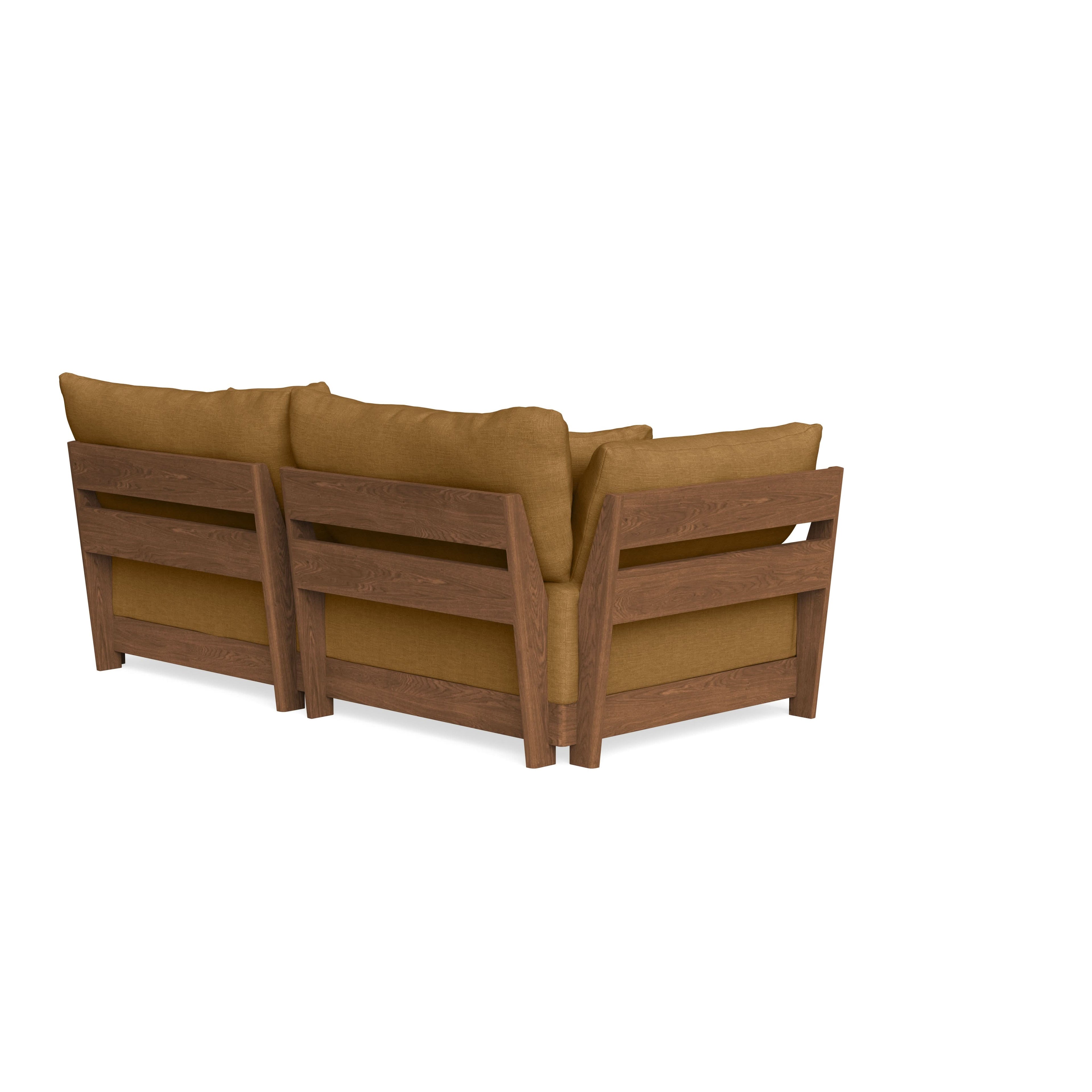Modular Bondi Espresso 2-Seater Sofa in Dijon | Memory Foam Blend