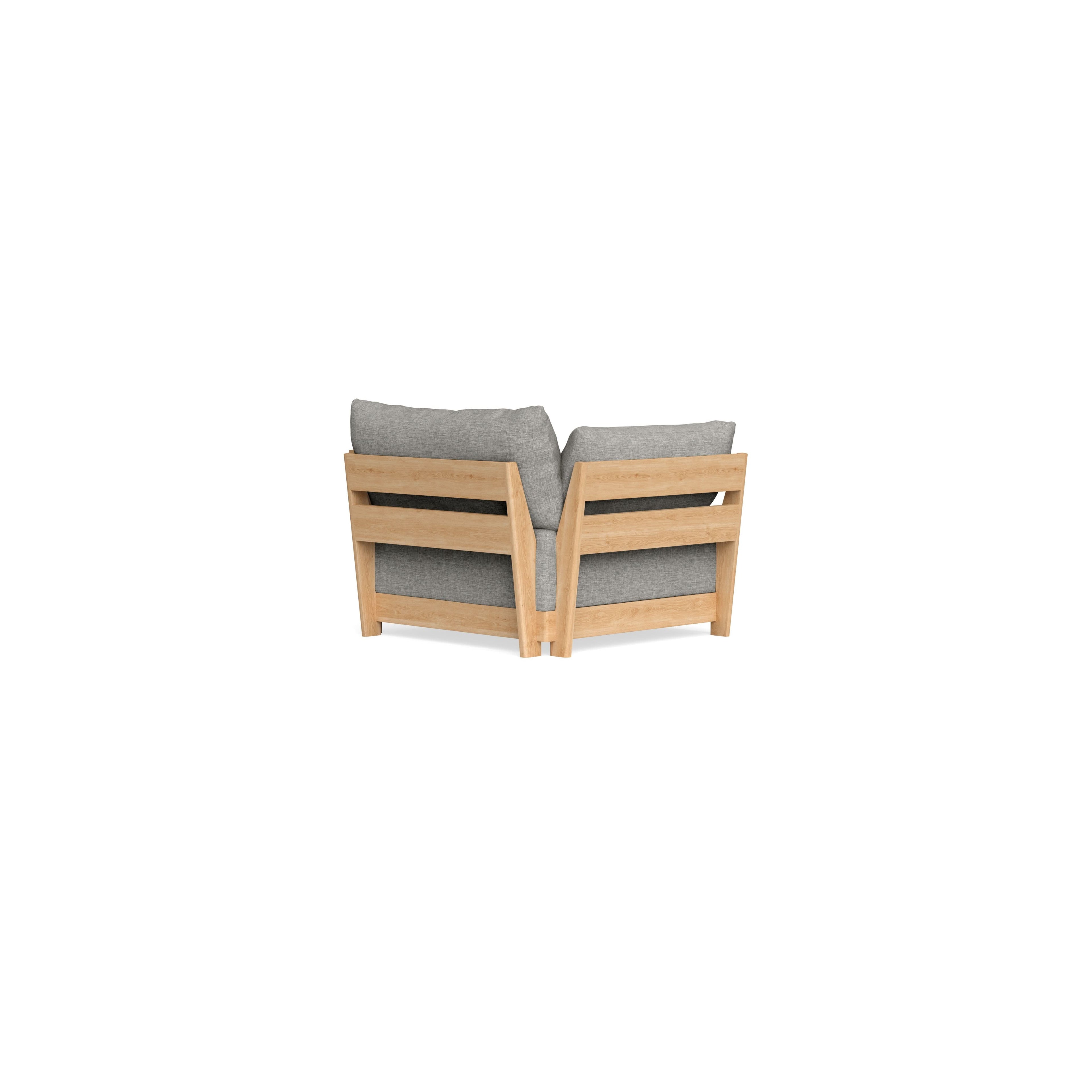 Modular Bondi Latte Armchair in Fog | Classic Blend