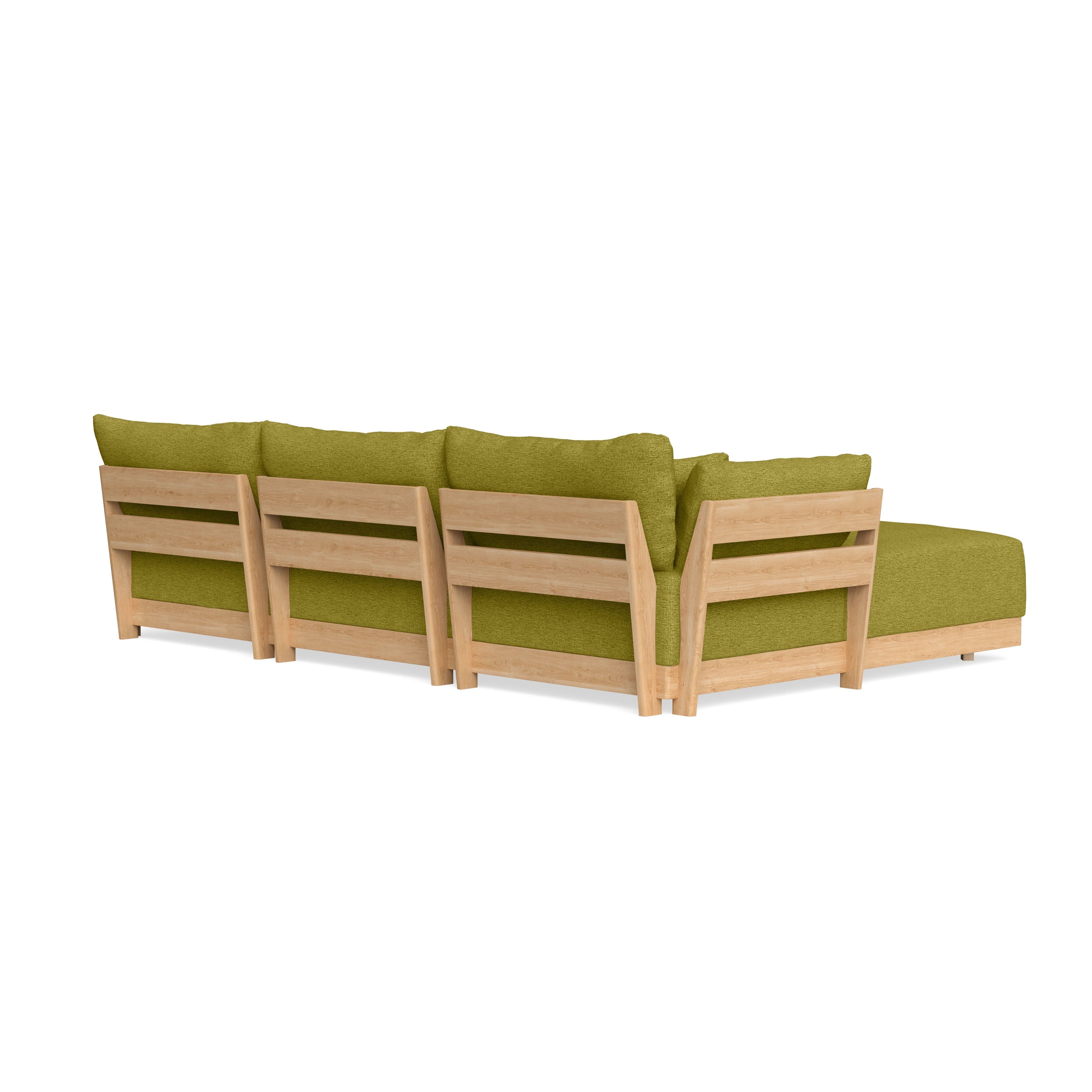 Slipcover Only - Modular Bondi 3-Seater Daybed Sofa Sectional in Avocado