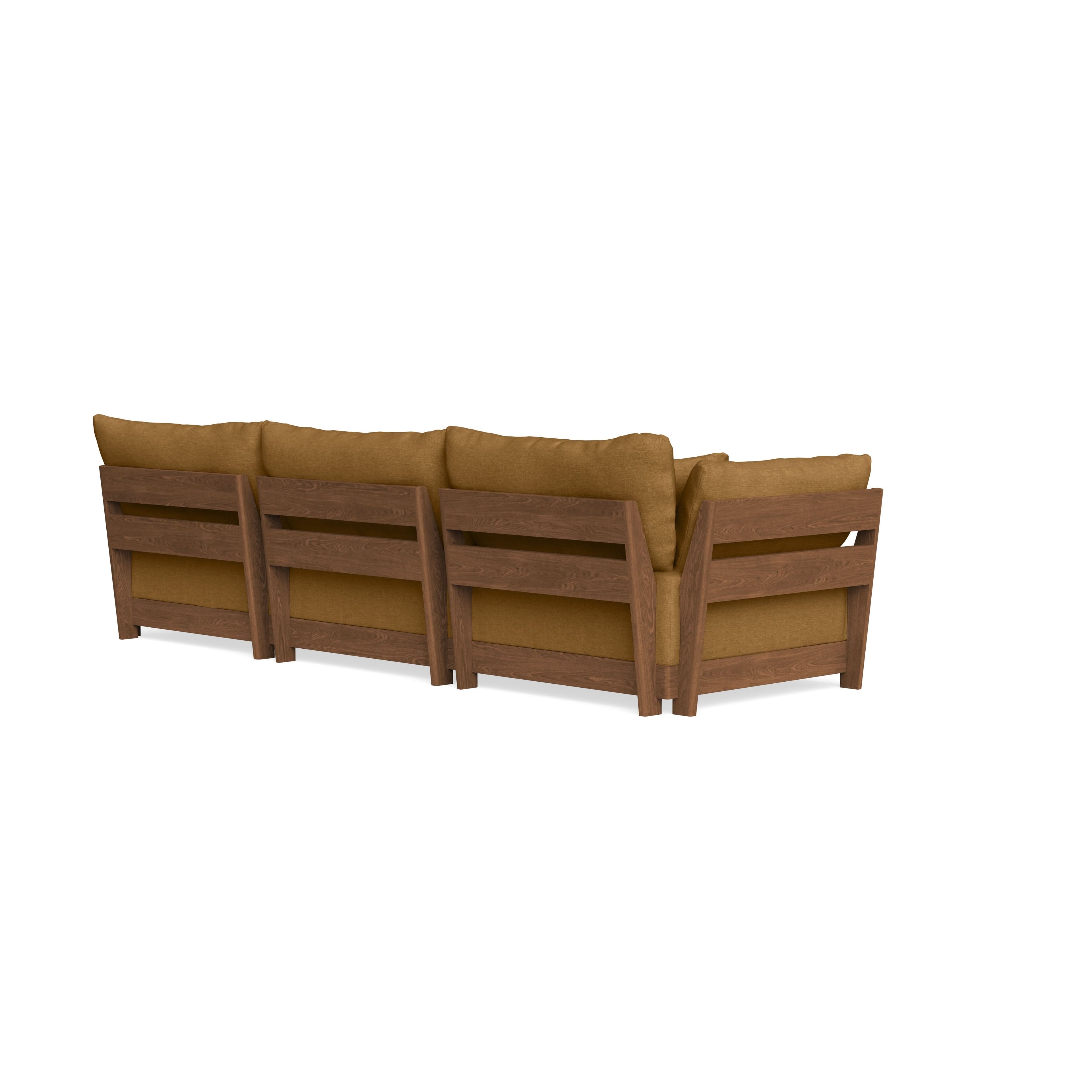 Modular Bondi Espresso 3-Seater Sofa in Dijon | Memory Foam Blend