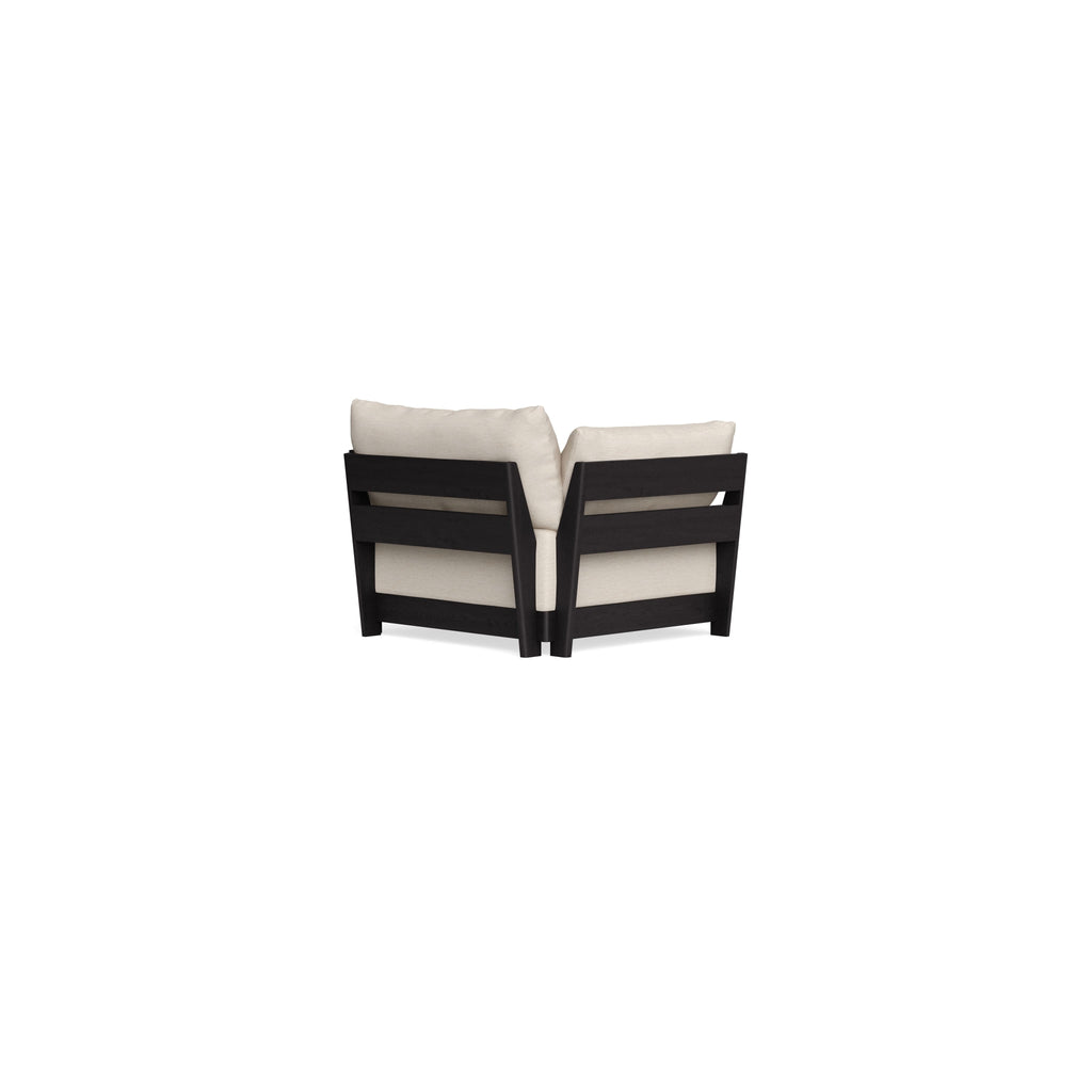 Modular Bondi Black Armchair in Seashell | Classic Blend