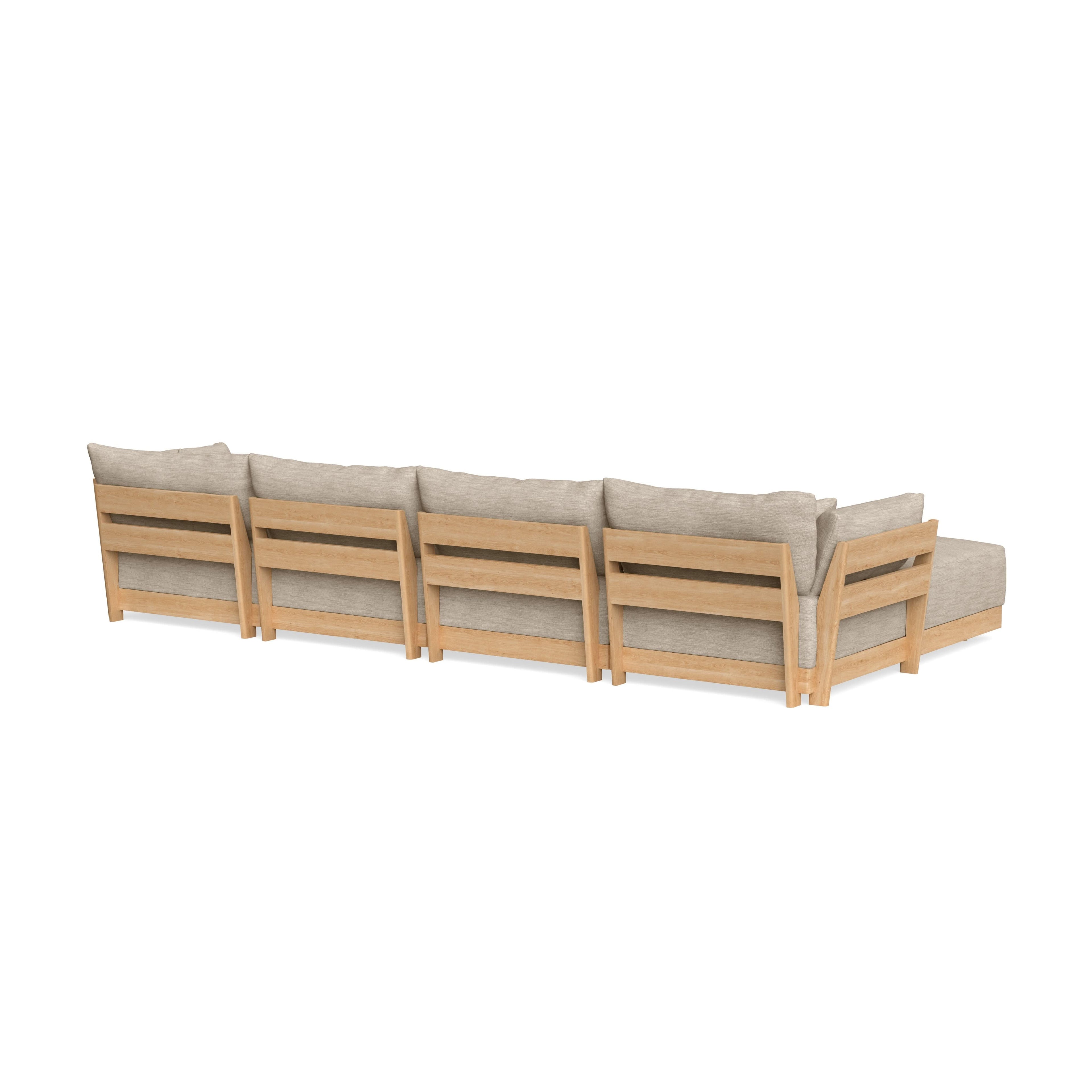 Slipcover Only - Modular Bondi 4-Seater Sectional in Wheat