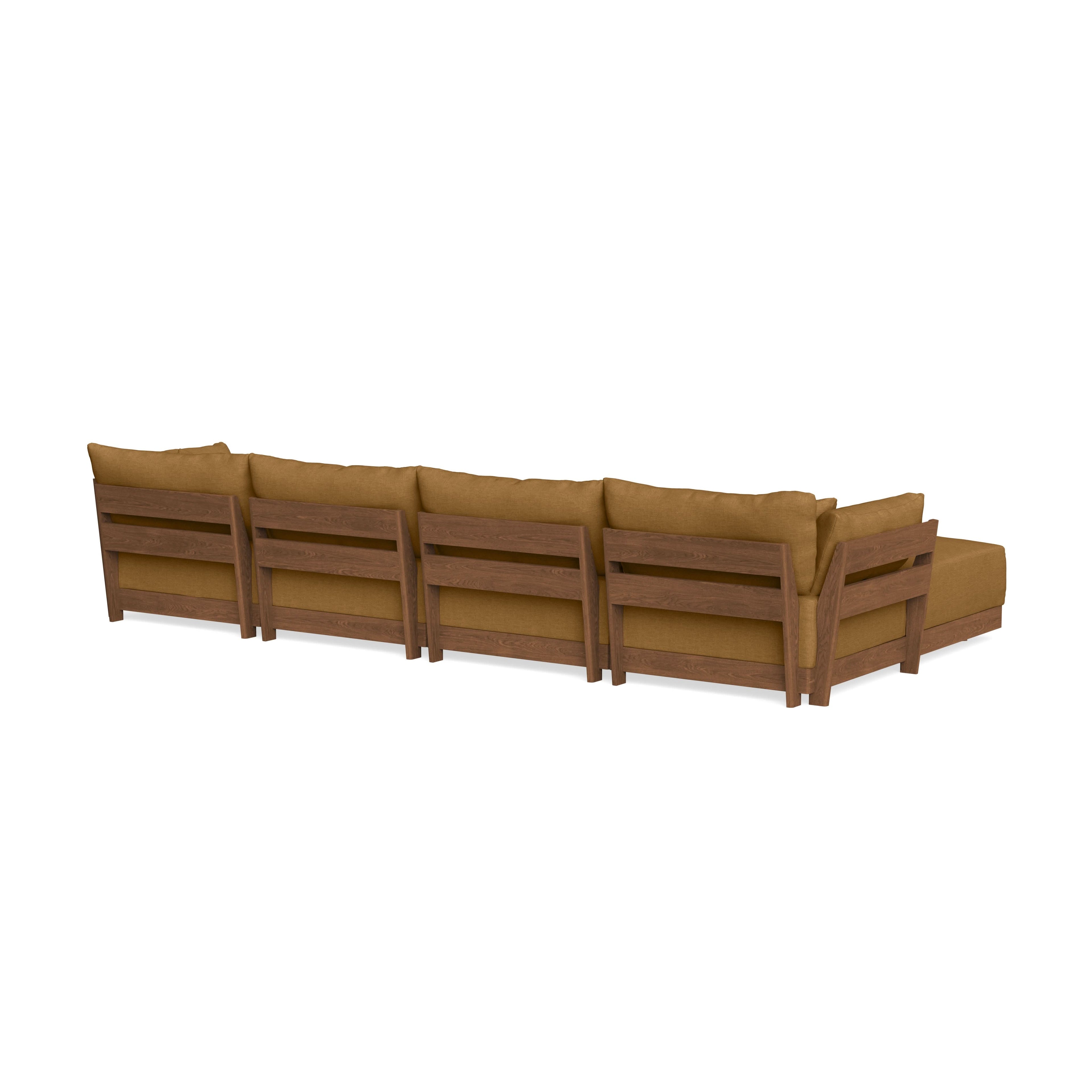 Modular Bondi Espresso 4-Seater Sectional in Dijon | Classic Blend