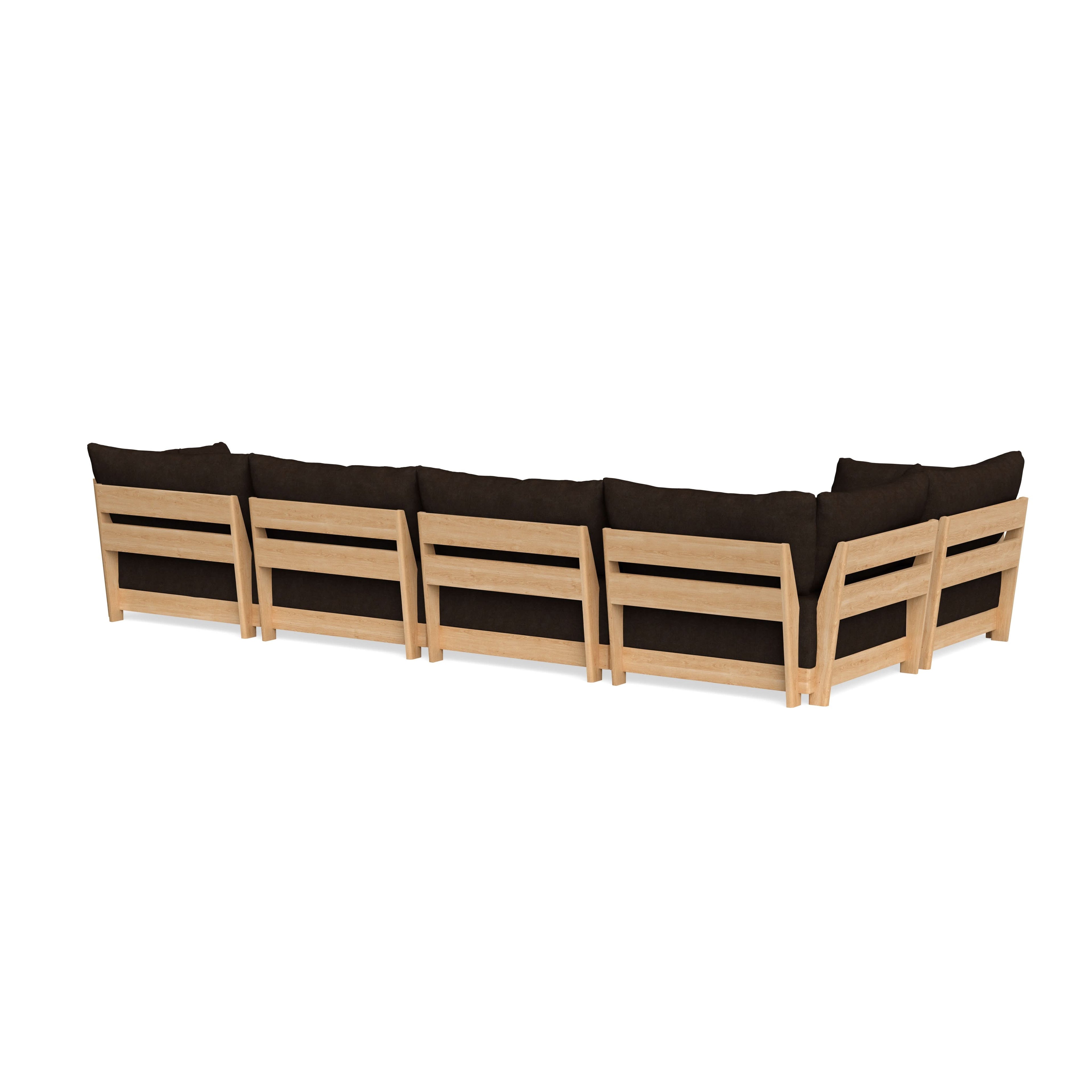 Slipcover Only - Modular Bondi 5-Seater L-Sectional in Espresso