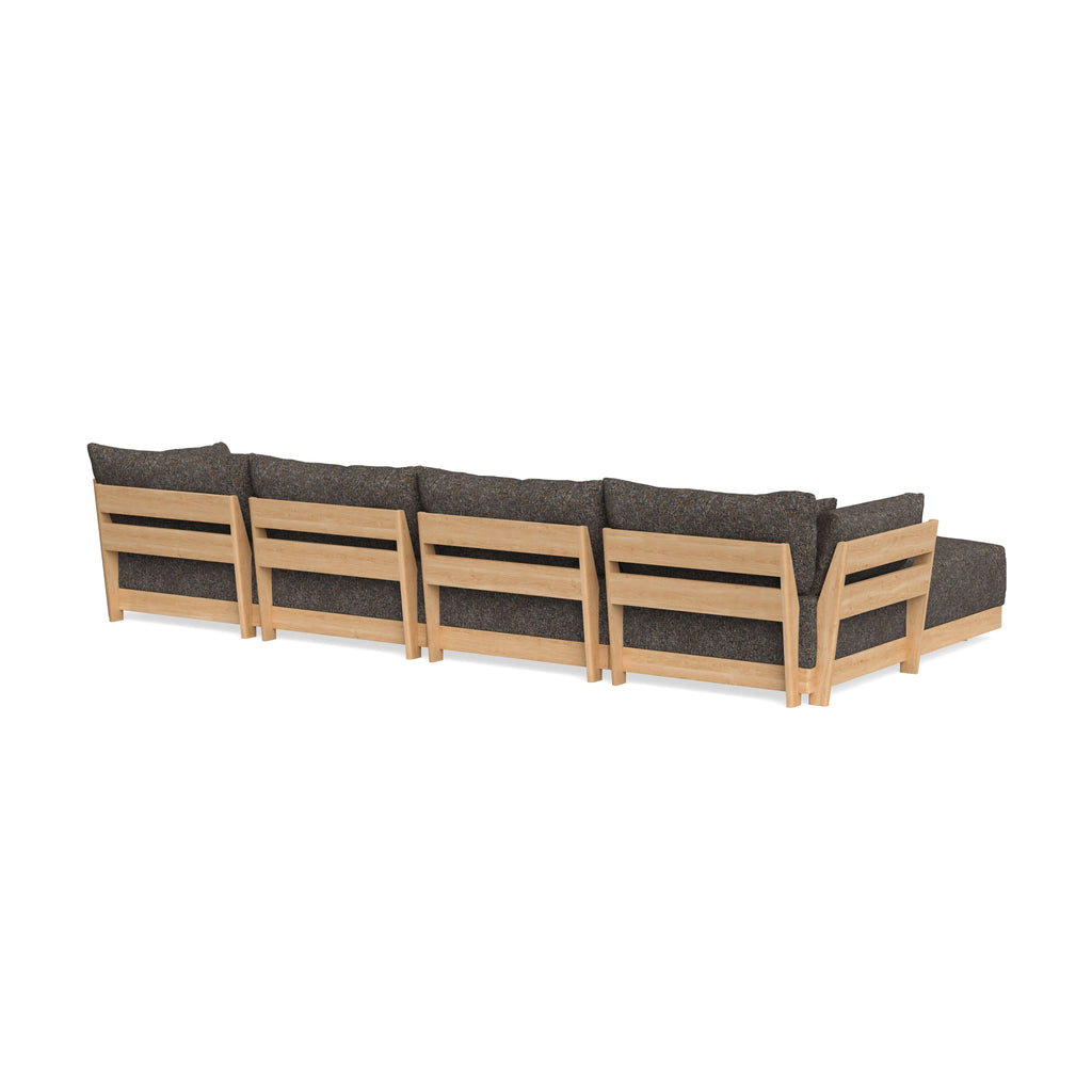 Modular Bondi Latte 4-Seater Sectional in Eclipse | Classic Blend