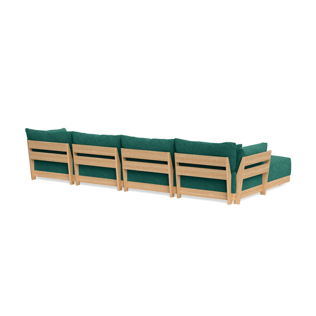 Slipcover Only - Modular Bondi 4-Seater U-Sectional in Jade Green