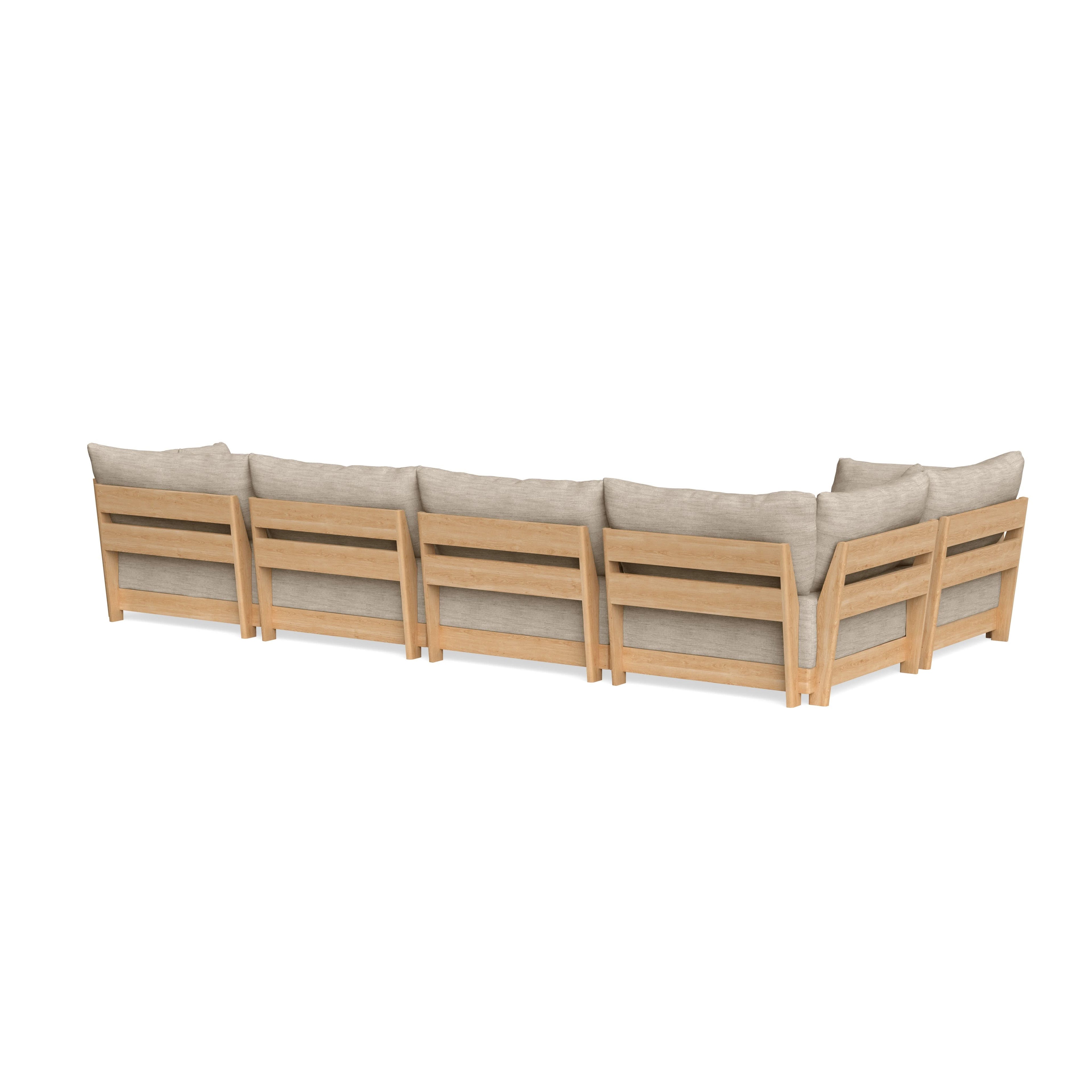 Slipcover Only - Modular Bondi 5-Seater L-Sectional in Wheat