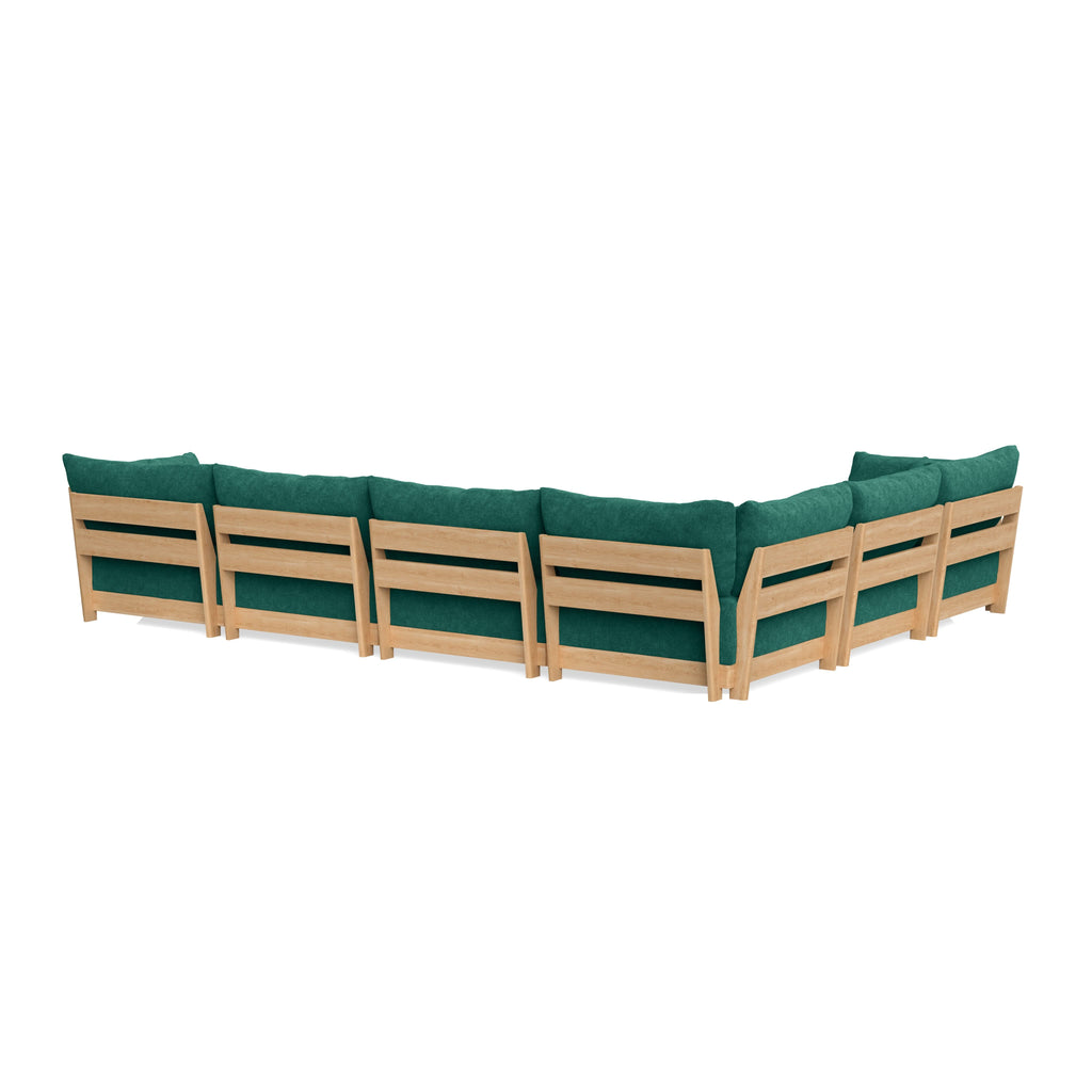 Slipcover Only - Modular Bondi 6-Seater Corner Sectional in Jade Green