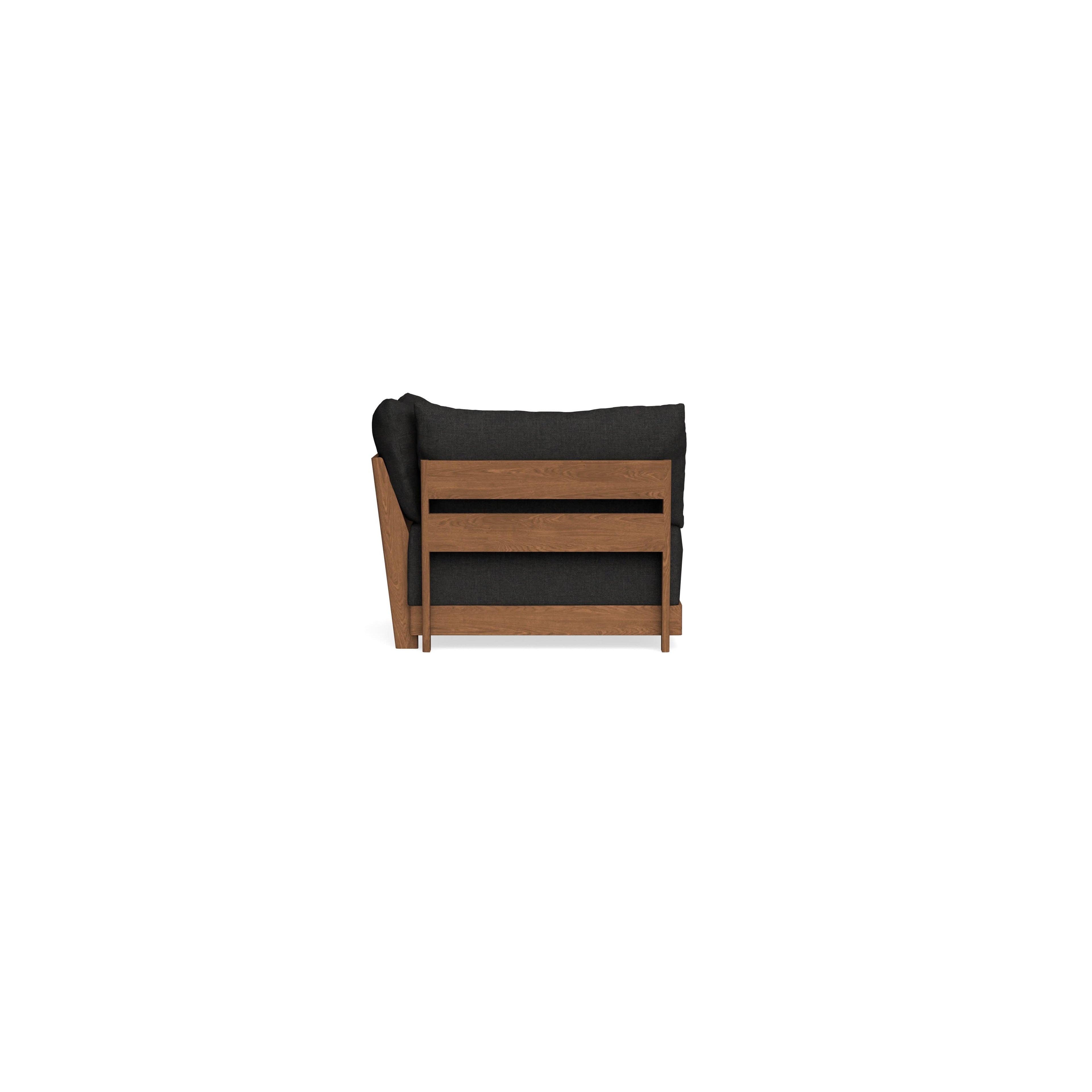 Modular Bondi Espresso Corner Chair in Peppercorn | Classic Blend