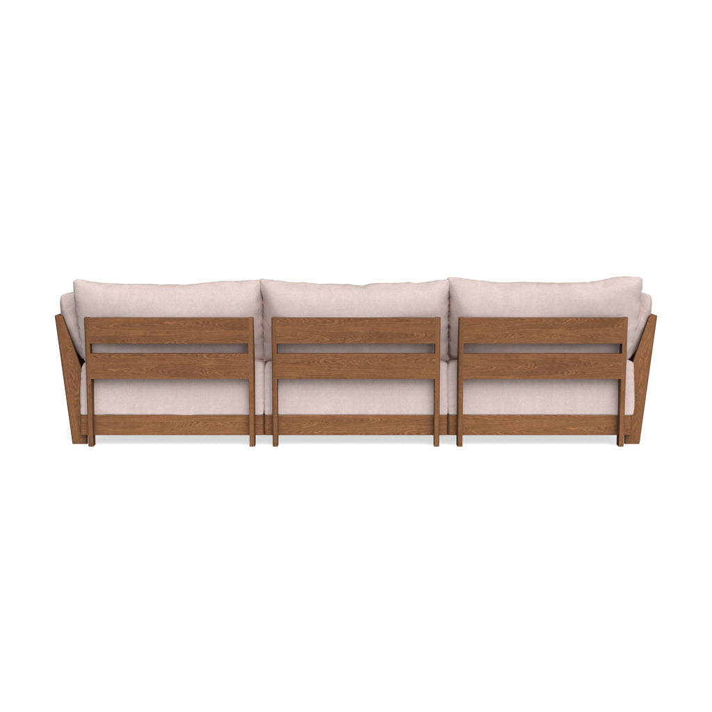 Modular Bondi Espresso 3-Seater Sofa in Blush | Classic Blend