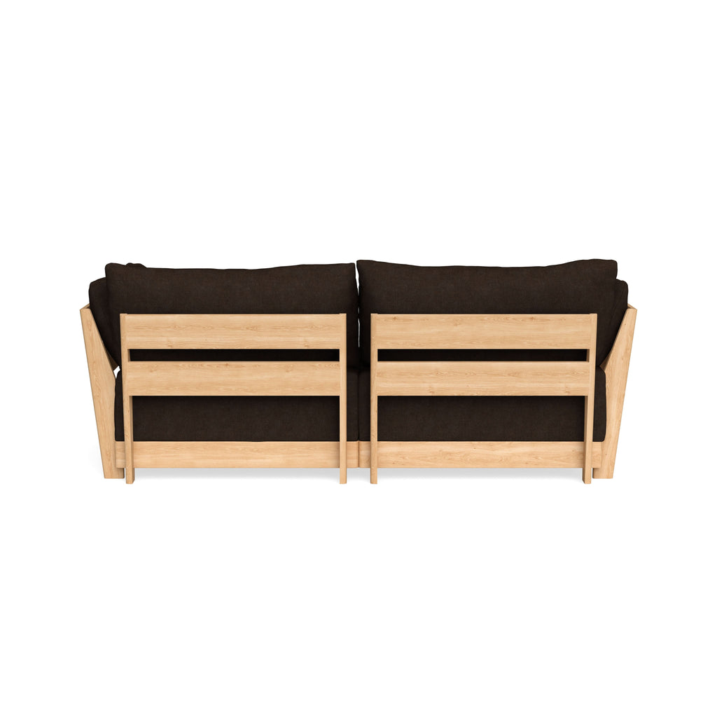 Modular Bondi Latte 2-Seater Sofa in Espresso | Classic Blend