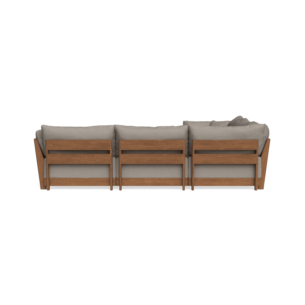 Modular Bondi Espresso 5-Seater Corner Sectional in Cinder Gray | Classic Blend
