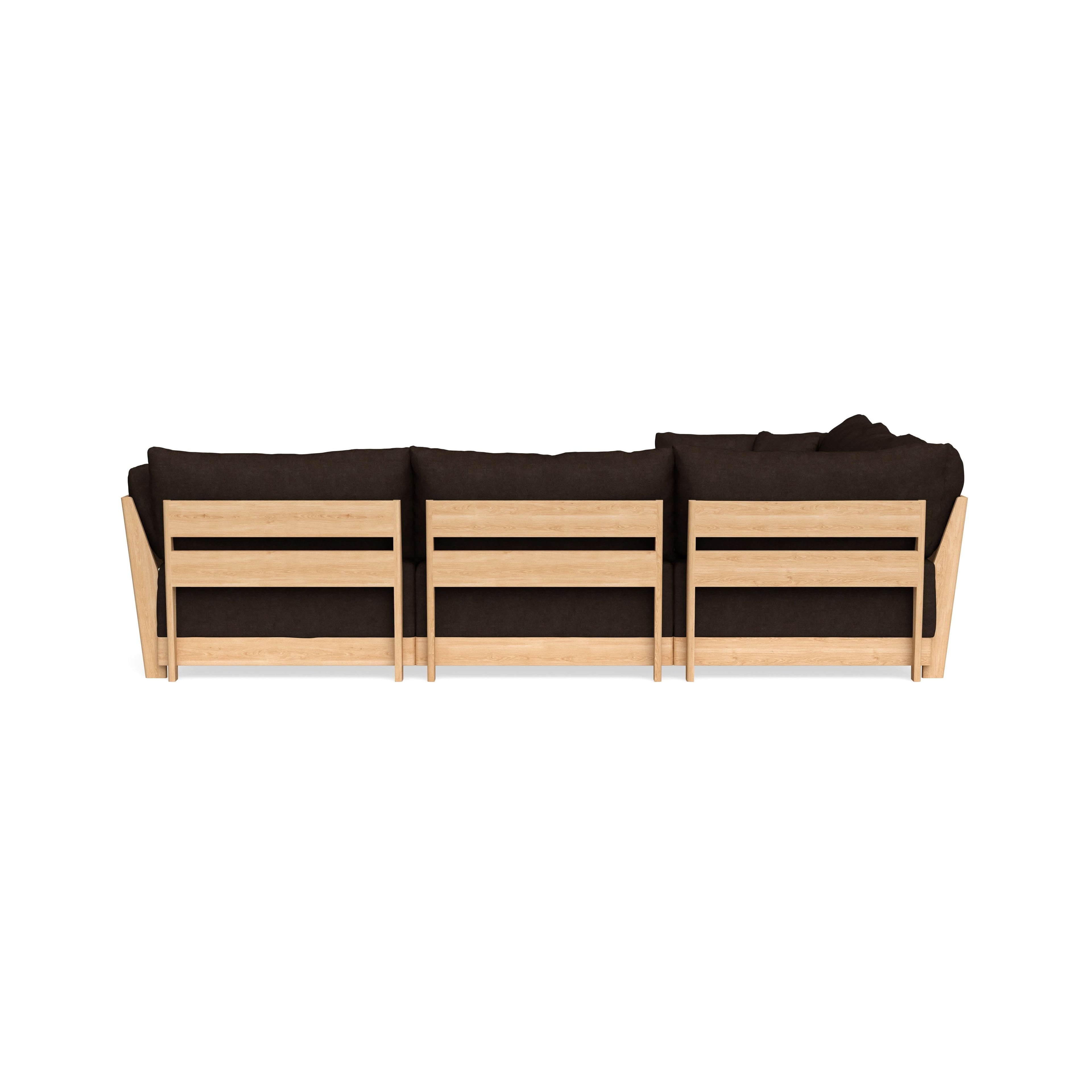 Slipcover Only - Modular Bondi 5-Seater Corner Sectional in Espresso