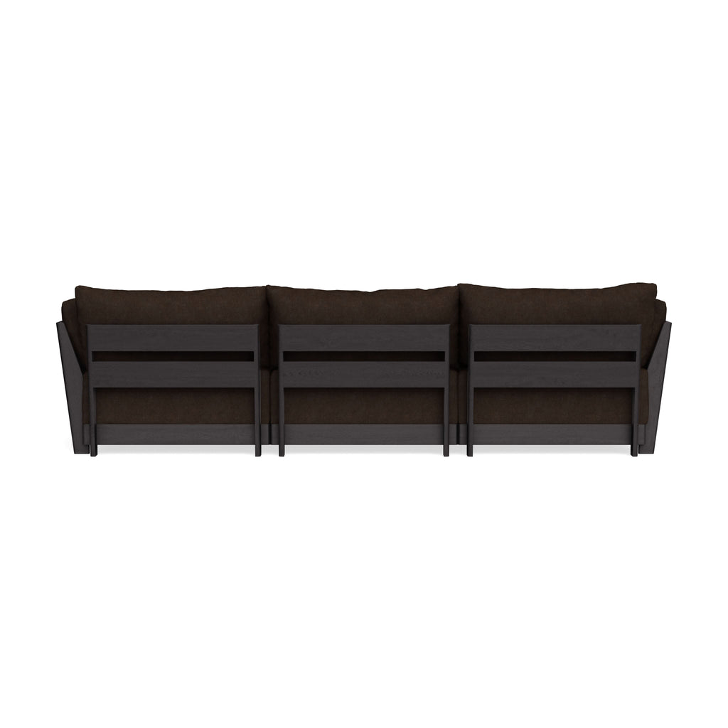 Modular Bondi Black 3-Seater Sofa in Espresso | Classic Blend