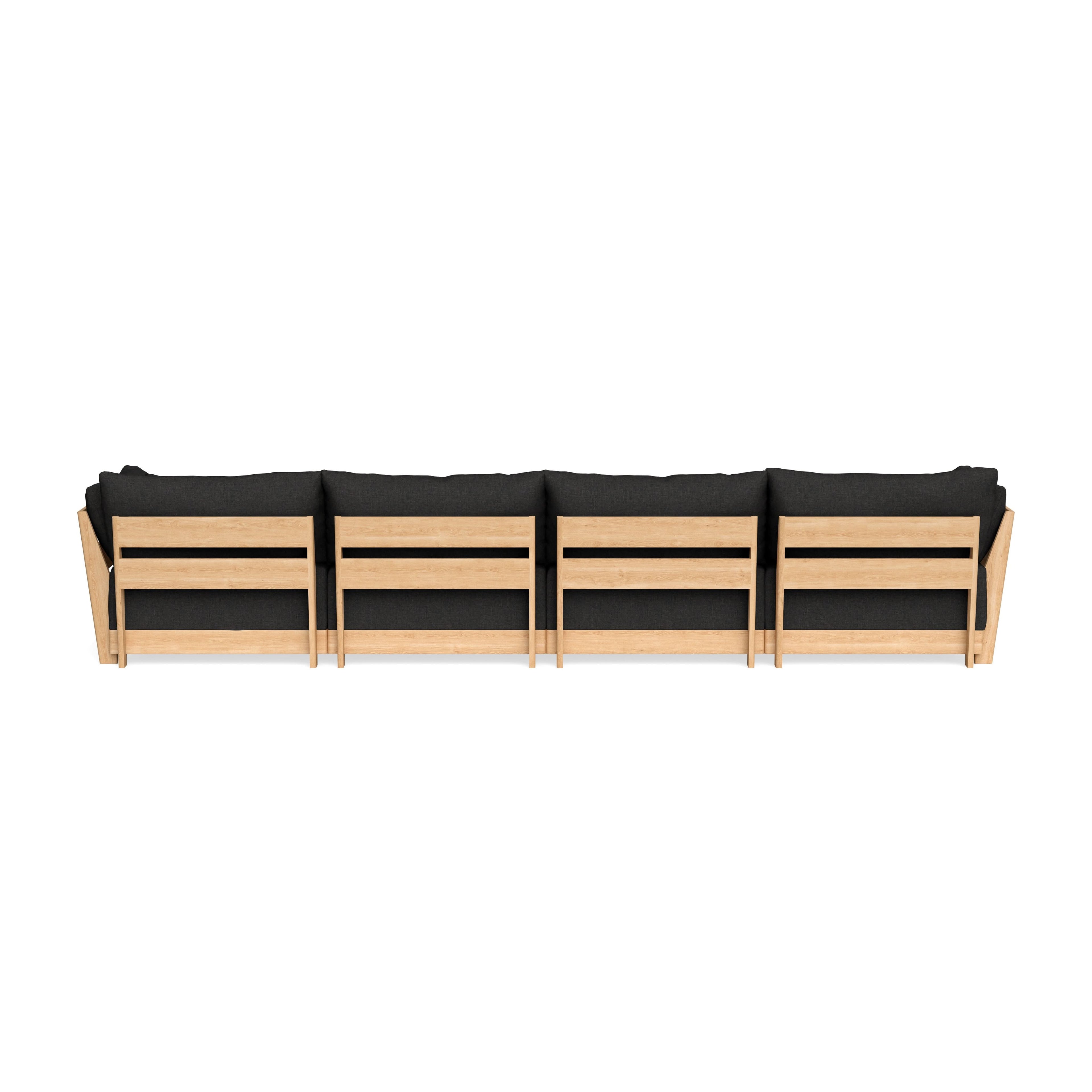 Slipcover Only - Modular Bondi 4-Seater Sectional in Peppercorn