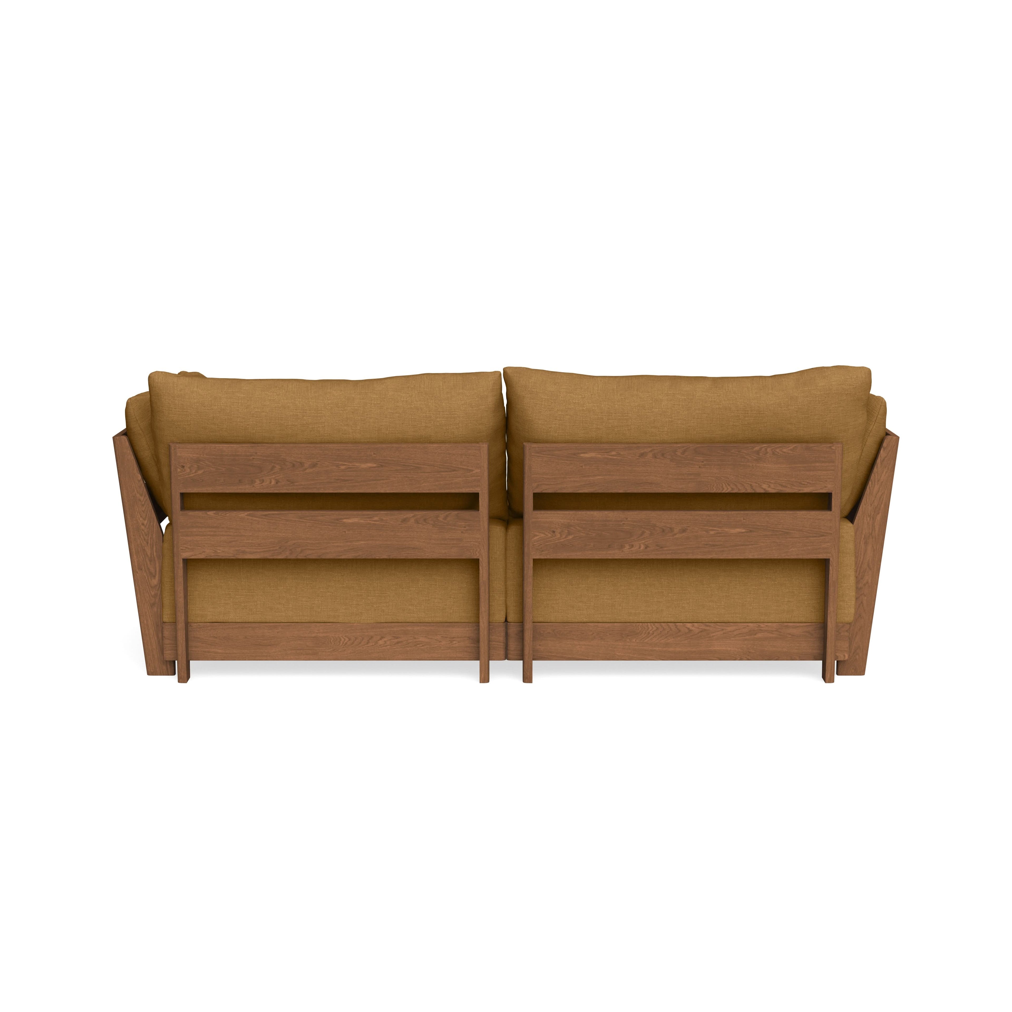 Modular Bondi Espresso 2-Seater Sofa in Dijon | Memory Foam Blend