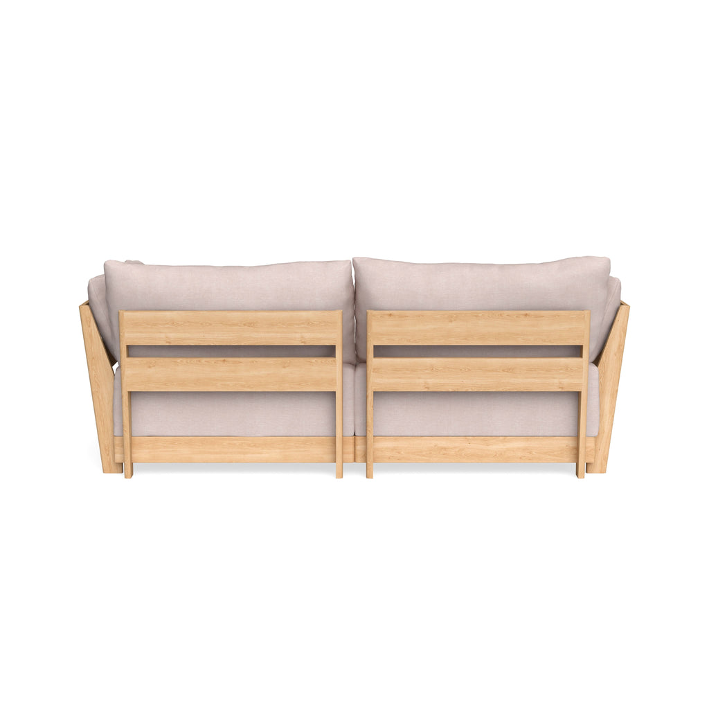 Modular Bondi Latte 2-Seater Sofa in Blush | Classic Blend