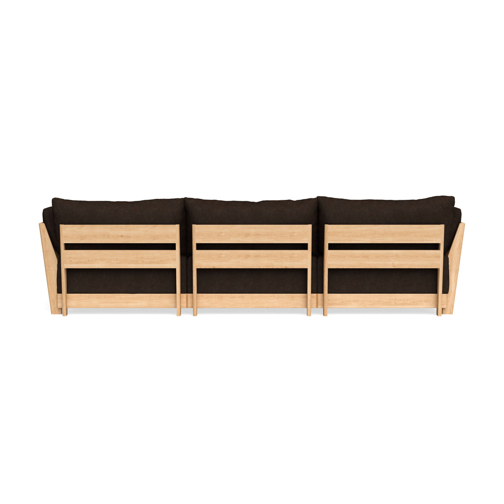 Slipcover Only - Modular Bondi 3-Seater Daybed Sofa Sectional in Espresso